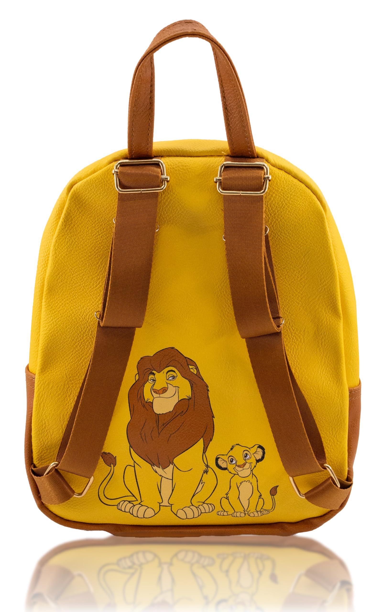 Disney Lion King Backpack for Women, Men, Boys, Girls, Unisex | Cute PU Leather 10" Simba Mini Backpack Purse Shoulder Purse | Lion King Bag and Lion King Accessories