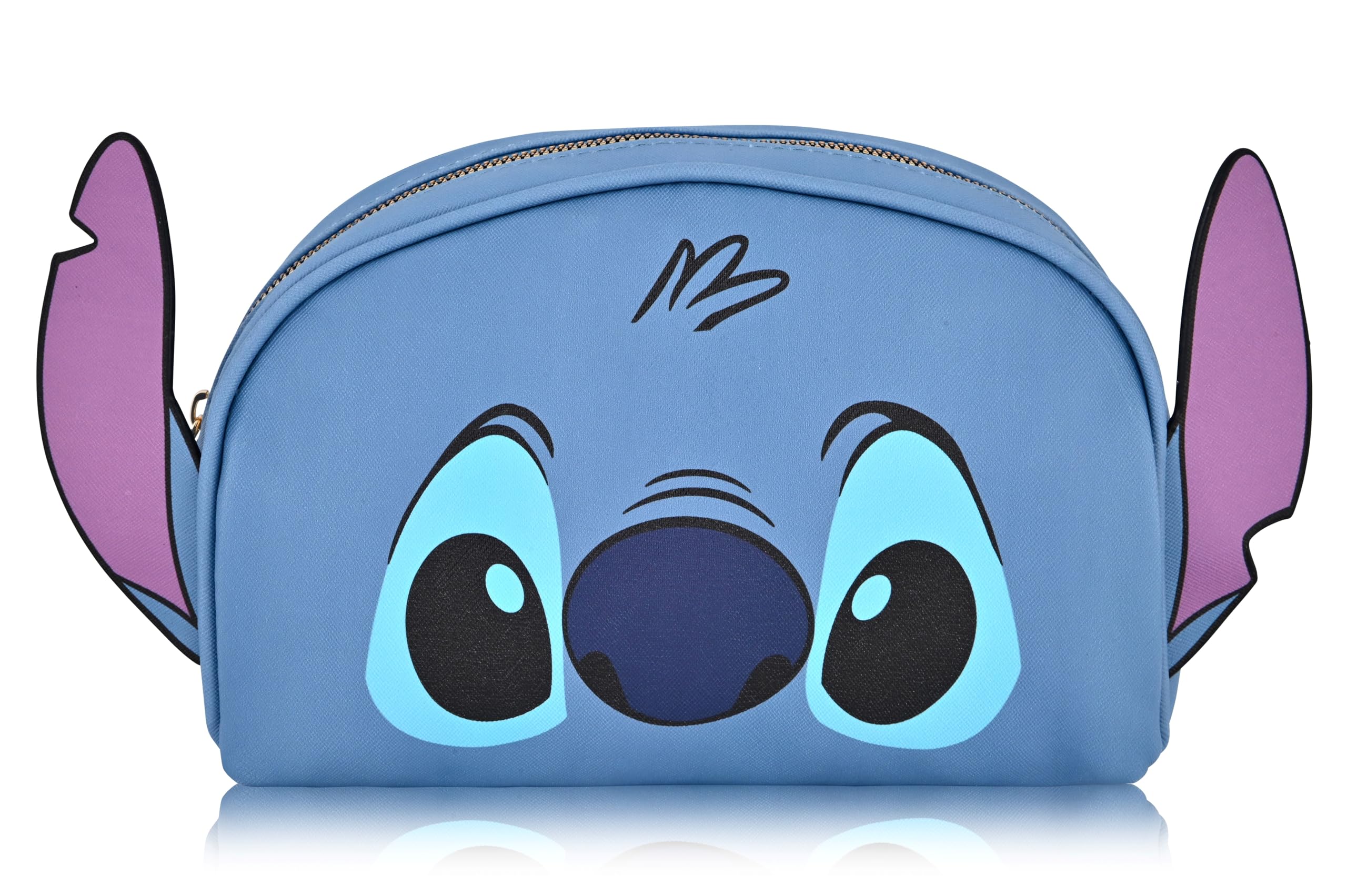 Hello Kitty, Stitch or Minnie Mouse Makeup Bag for Women | Minnie Mouse PU Leather Travel Toiletry Bag for Women