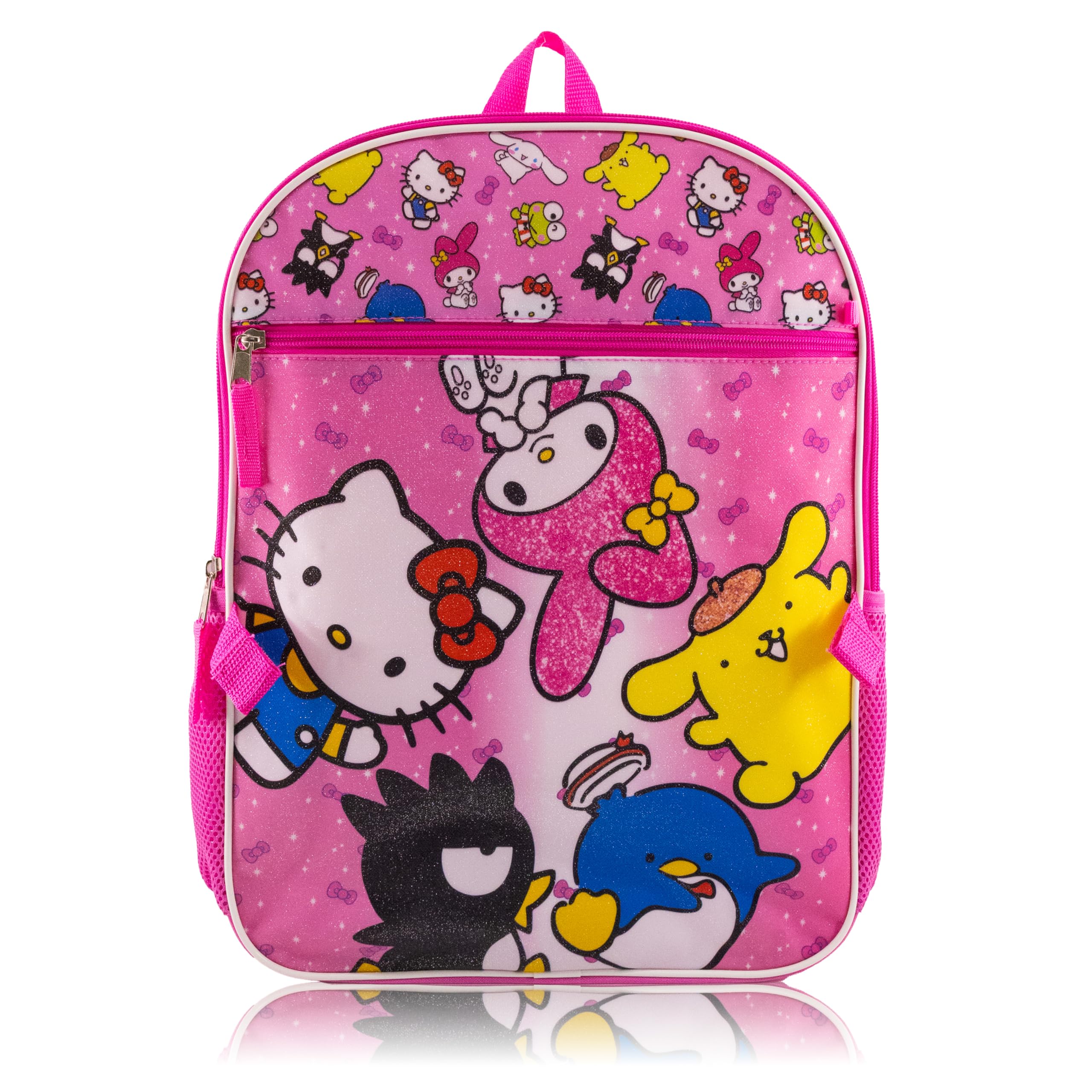 Fast Forward Stitch, Bluey, Hello Kitty or Spiderman 5 Piece Backpack Set for Kids