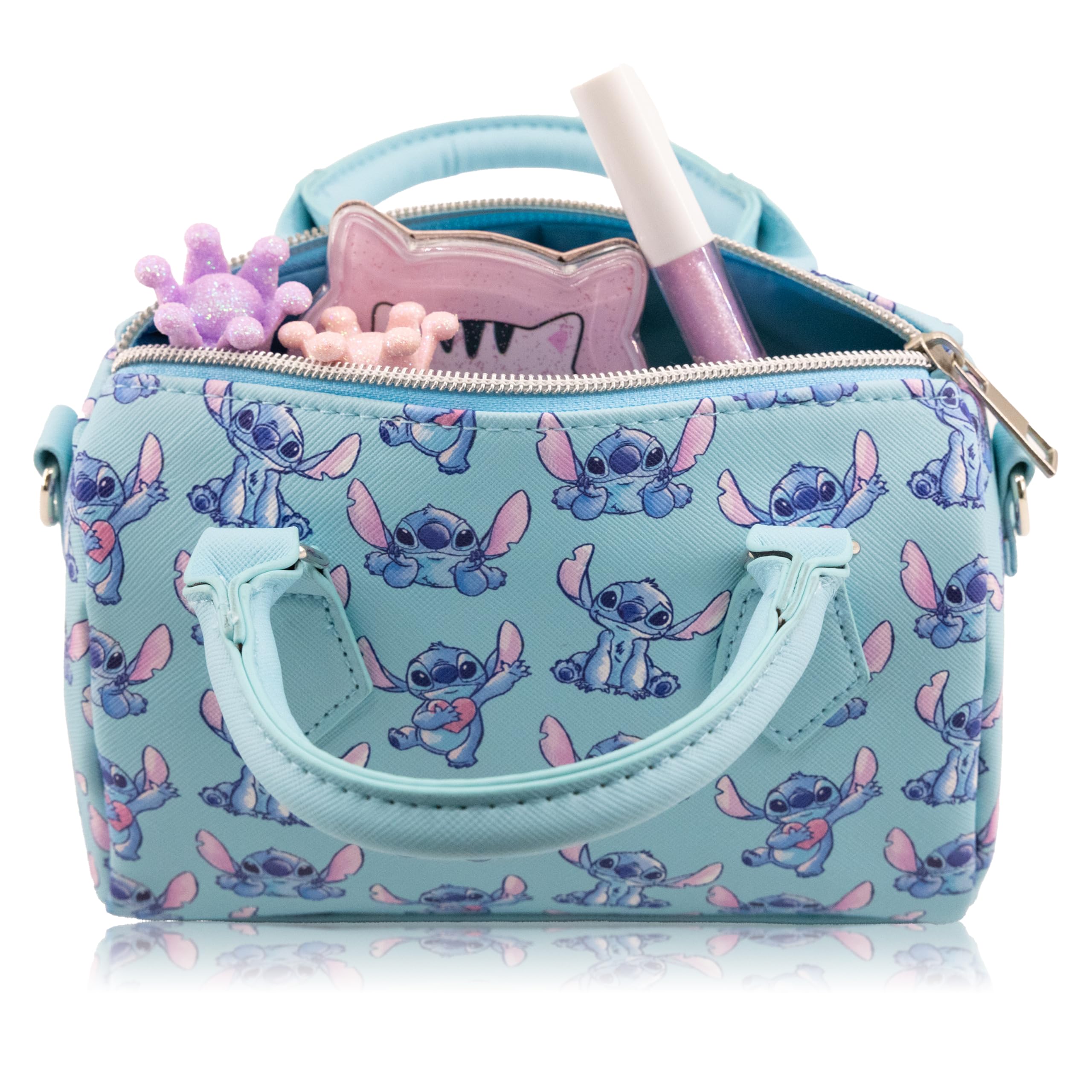 Stitch, Hello Kitty or Bluey 7" Mini Purse Crossbody Handbag for Girls | Leather Women's Shoulder Handbag Satchel