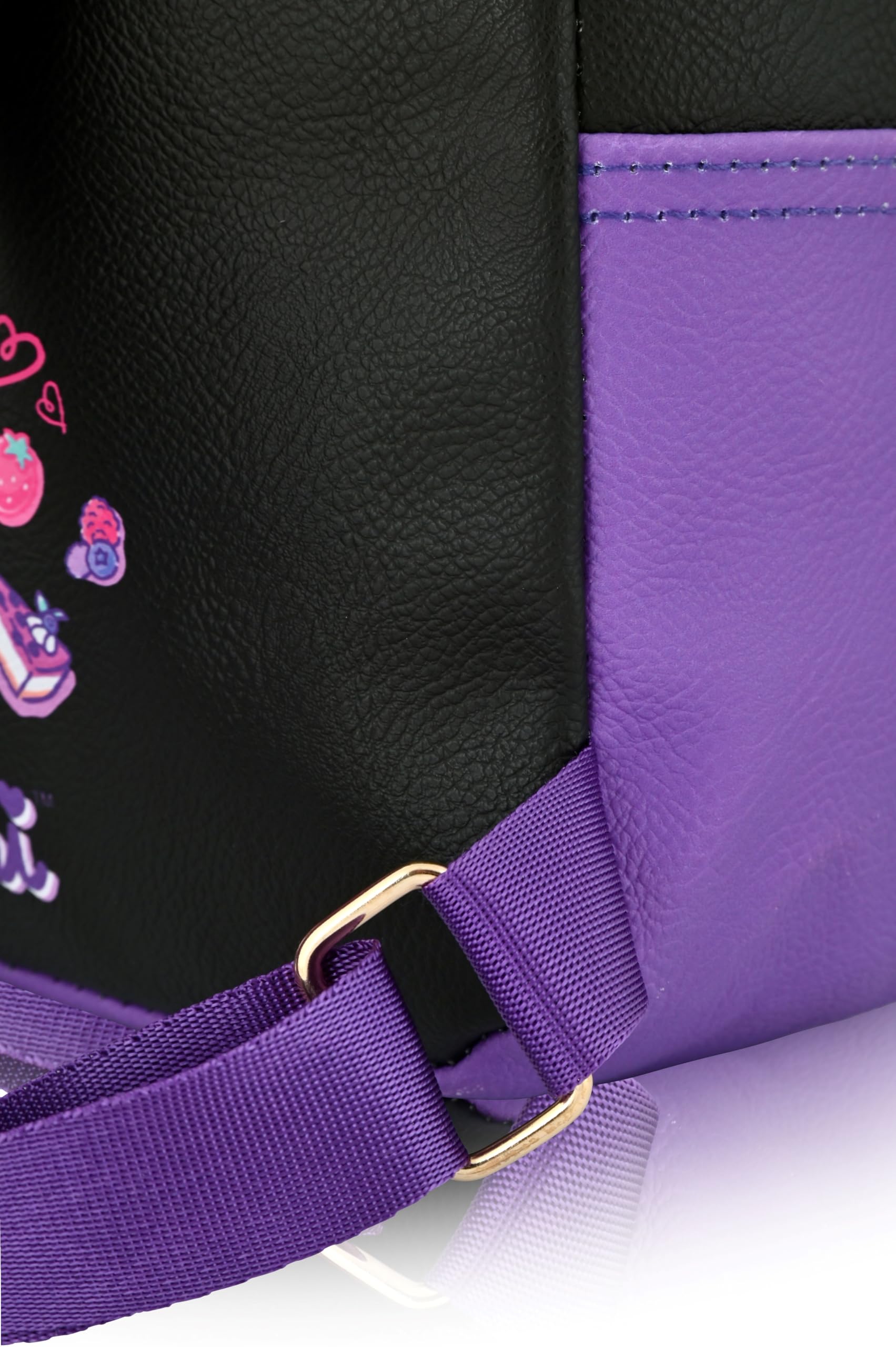 Sanrio Hello Kitty and Friends Kuromi Backpack | 10" Mini PU Leather Purse for Women, Men, Unisex