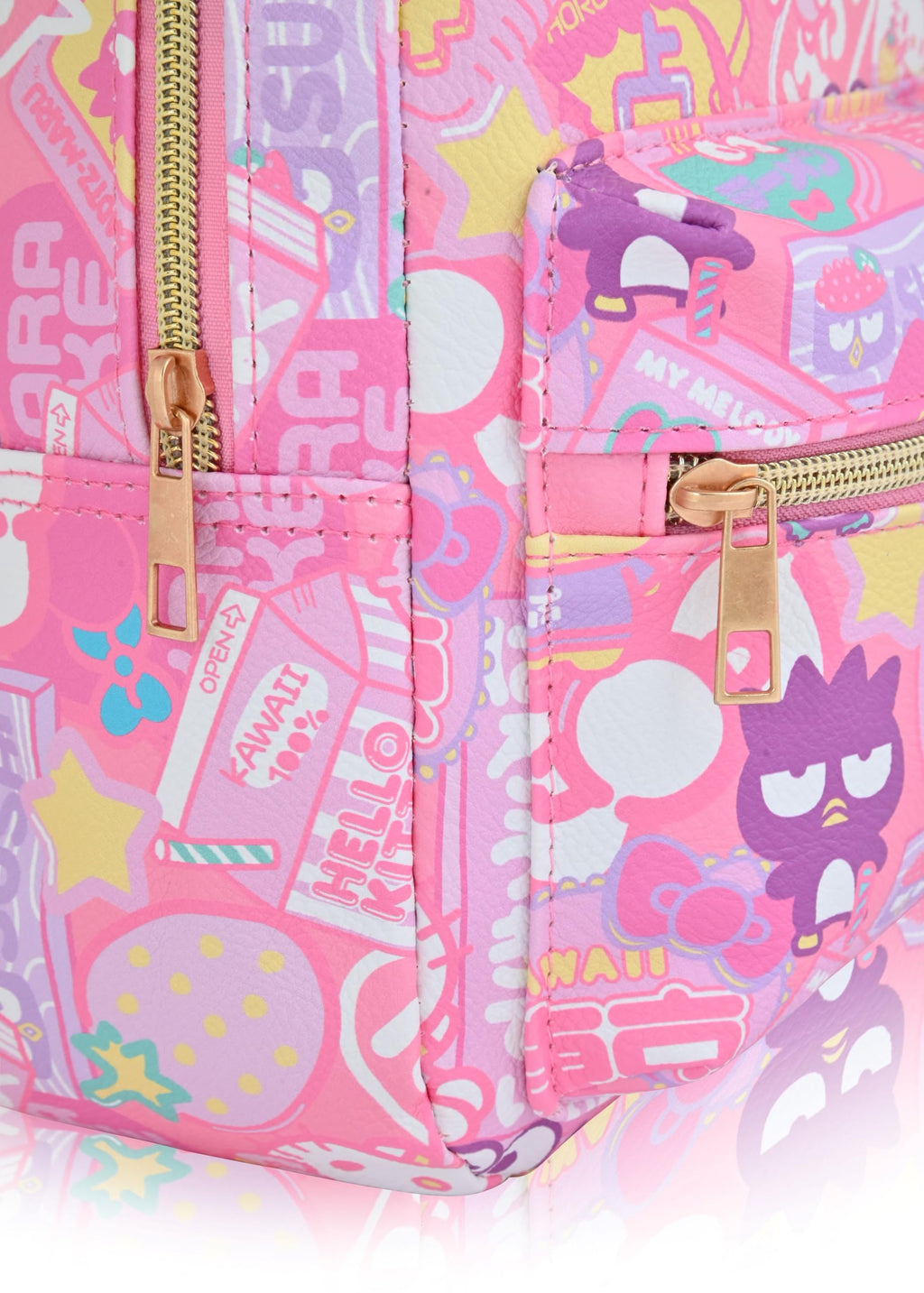 Fast Forward Sanrio Hello Kitty and Friends Backpack for Women, Men, Unisex | Cute PU Leather 10" Mini Backpack