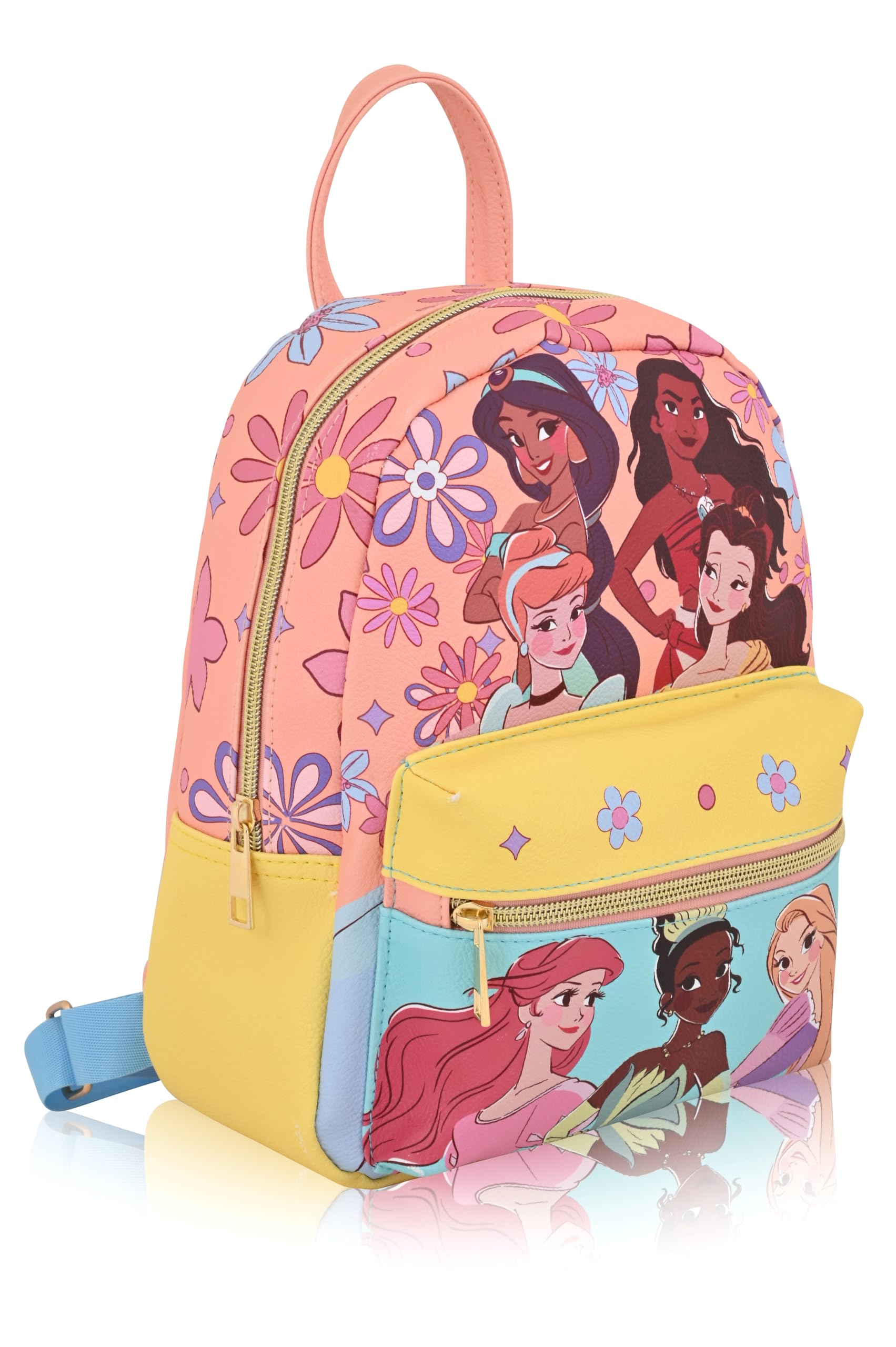Disney Princess Backpack for Women, Men, Unisex | Cute PU Leather 10" Mini Backpack Purse | Princess Bag & Accessories