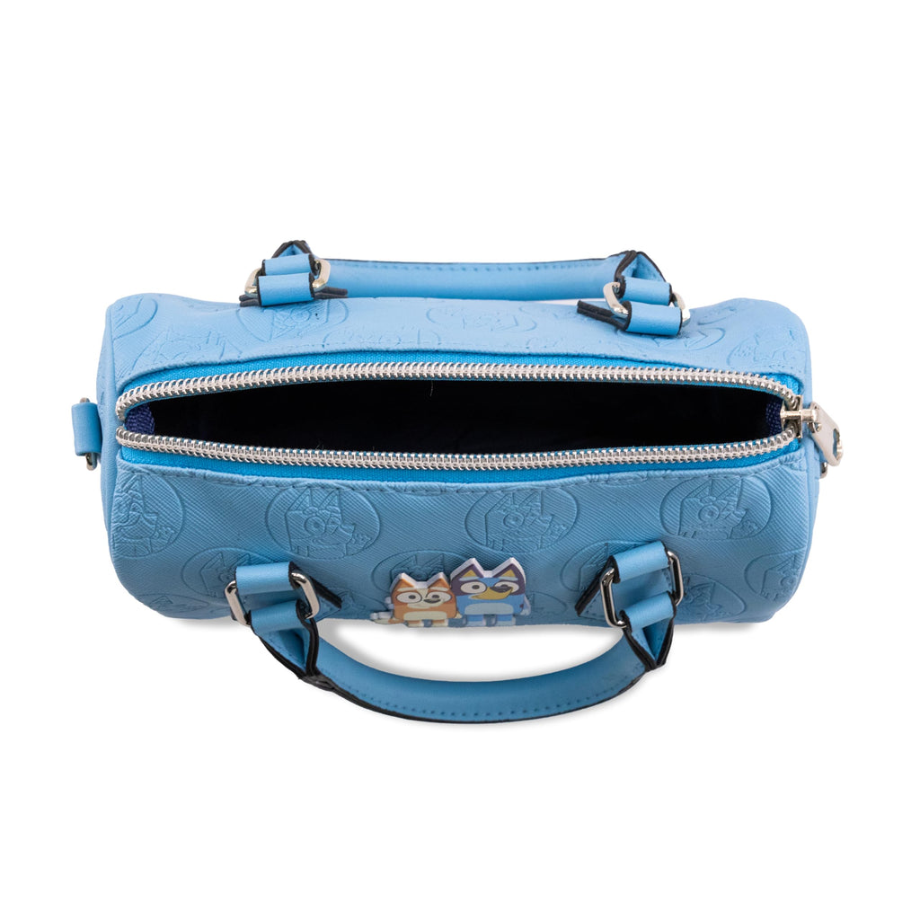 Fast Forward Bluey Mini Purse Crossbody Handbag for Women | Leather Women's Shoulder Handbag Satchel with Embossed Print | Bluey Accessories for Girls, Boys, Adults, Unisex