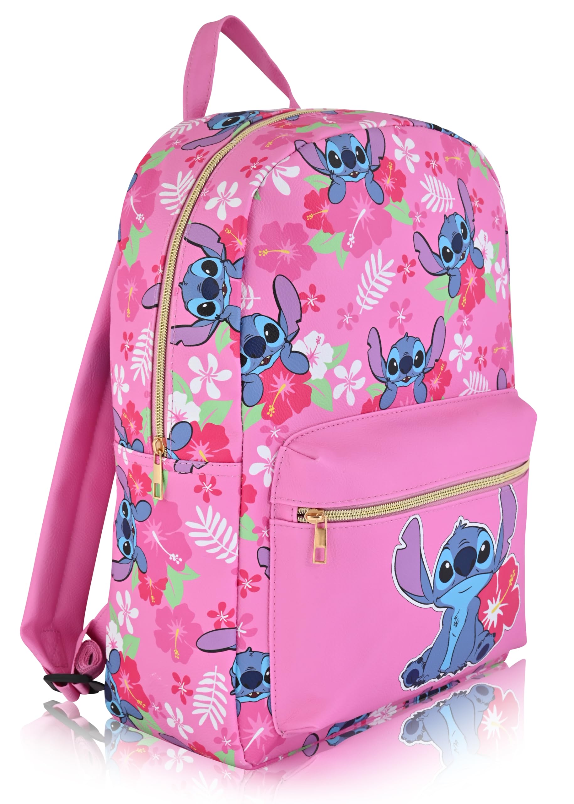 Hello Kitty, Stitch, Princess, Care Bears or Mickey Mouse Backpack for Women, Men, Unisex | Cute PU Leather Large Backpack