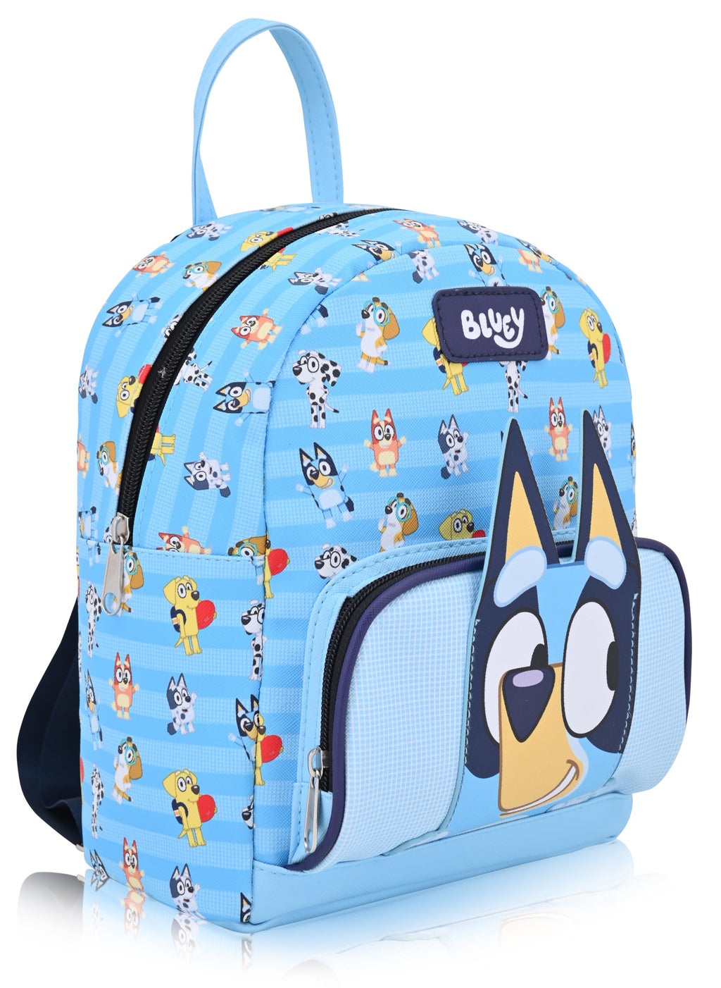 Fast Forward Bluey Backpack for Boys, Girls, Women, Men, Unisex | Cute PU Leather 10" Mini Backpack Purse Shoulder Purse | Bluey Bag and Accessories