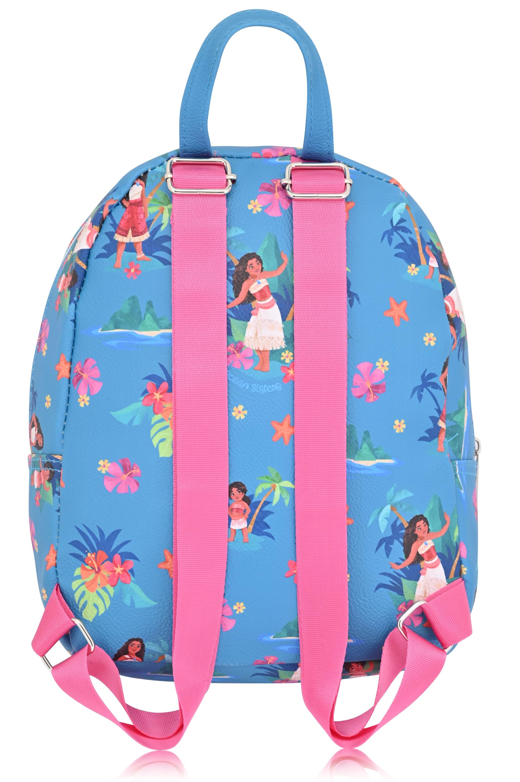 Fast Forward Moana 10" Unisex Mini Backpack, Cute PU Leather, Officially Licensed Disney Moana Mini Backpack, Perfect for Women, Men, Boys, Girls
