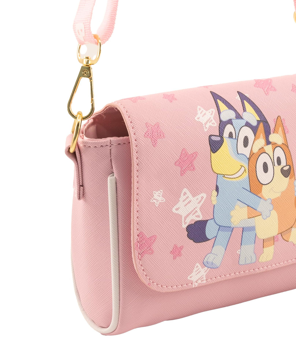 Fast Forward Stitch, Hello Kitty or Bluey Girls Purse | Small Crossbody Shoulder Bag with Adjustable Strap