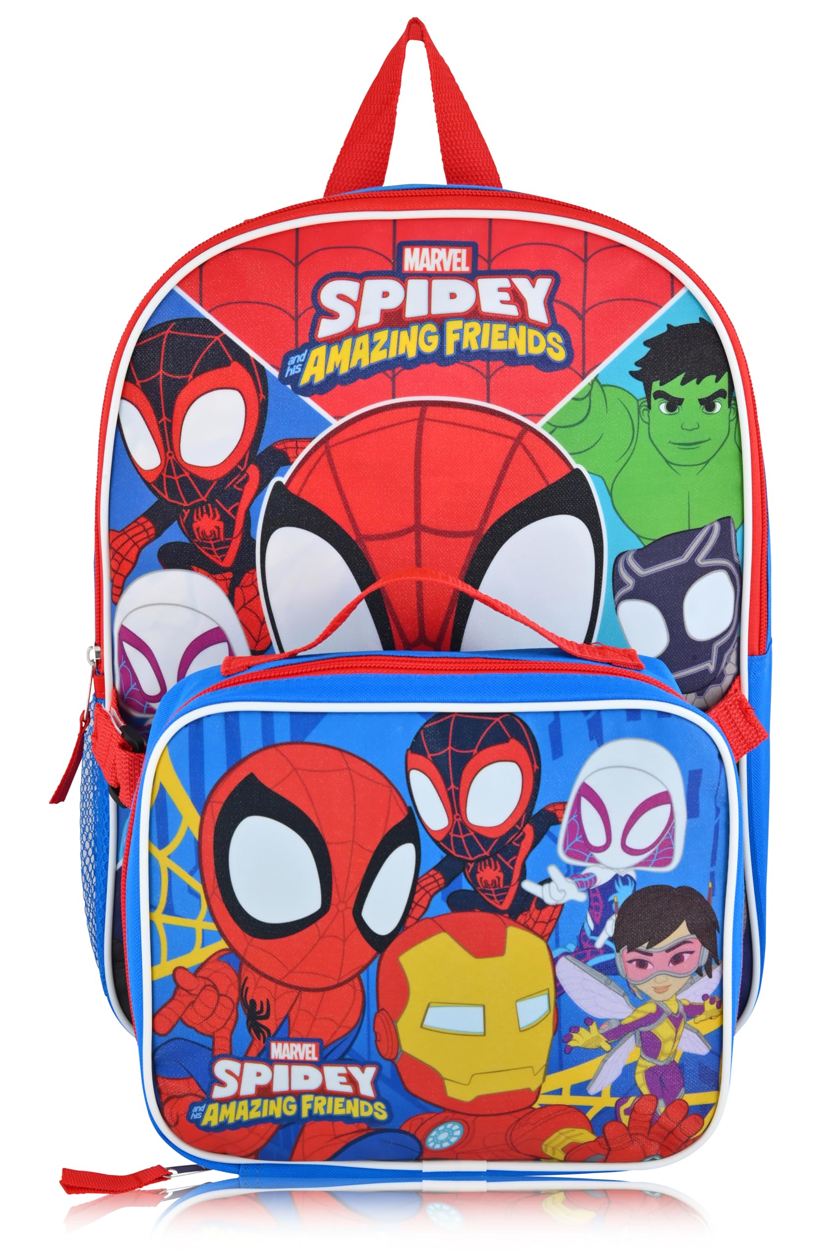 Disney Backpack for School and Lunch Box for Kids | Kids Knapsack and Insulated Lunch Bag Lunch Box for Girls, Boys, Toddlers