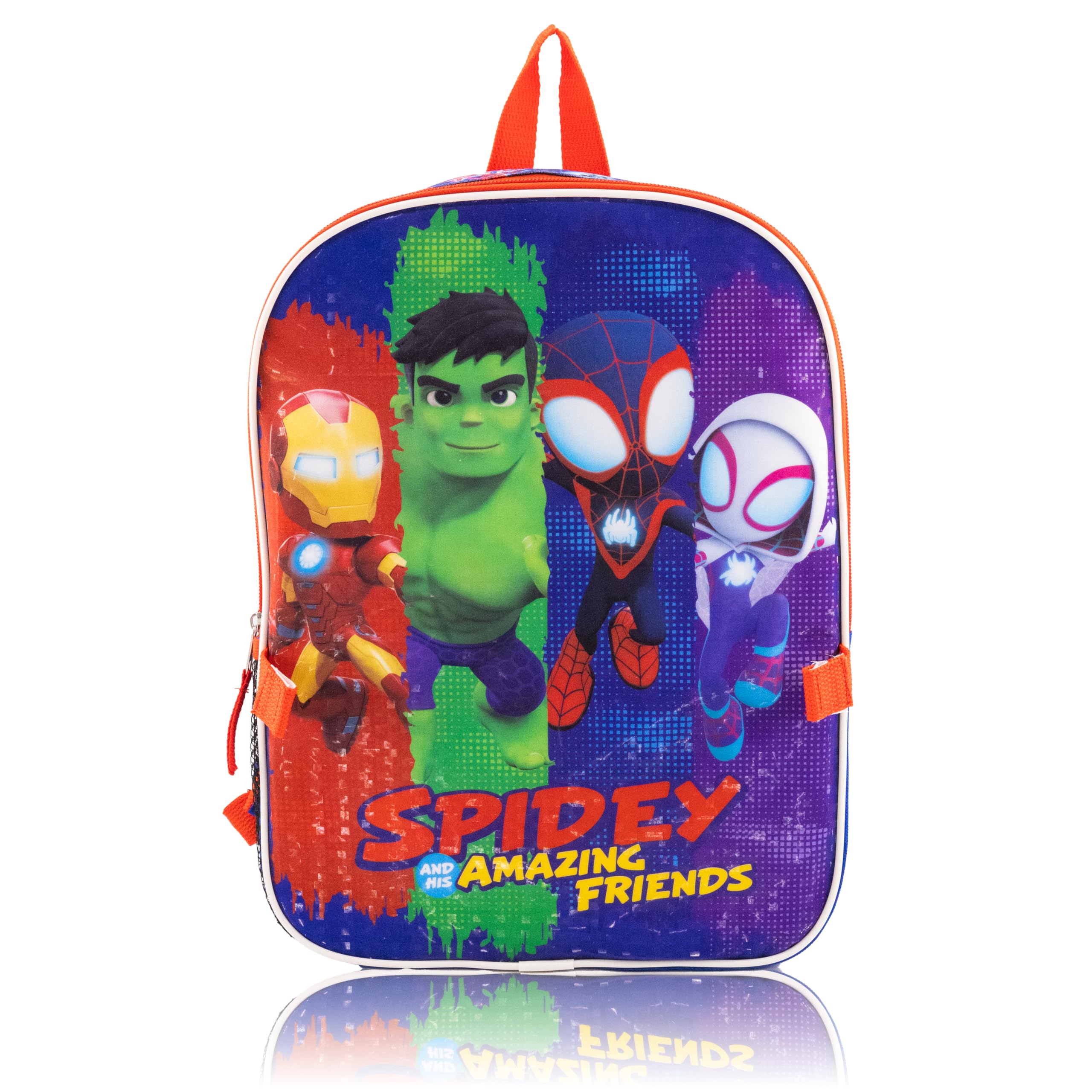 Fast Forward 14" Licensed Kids Backpack with Lunch Box for Kids | Insulated Lunch Bag for Boys, Girls, Toddlers
