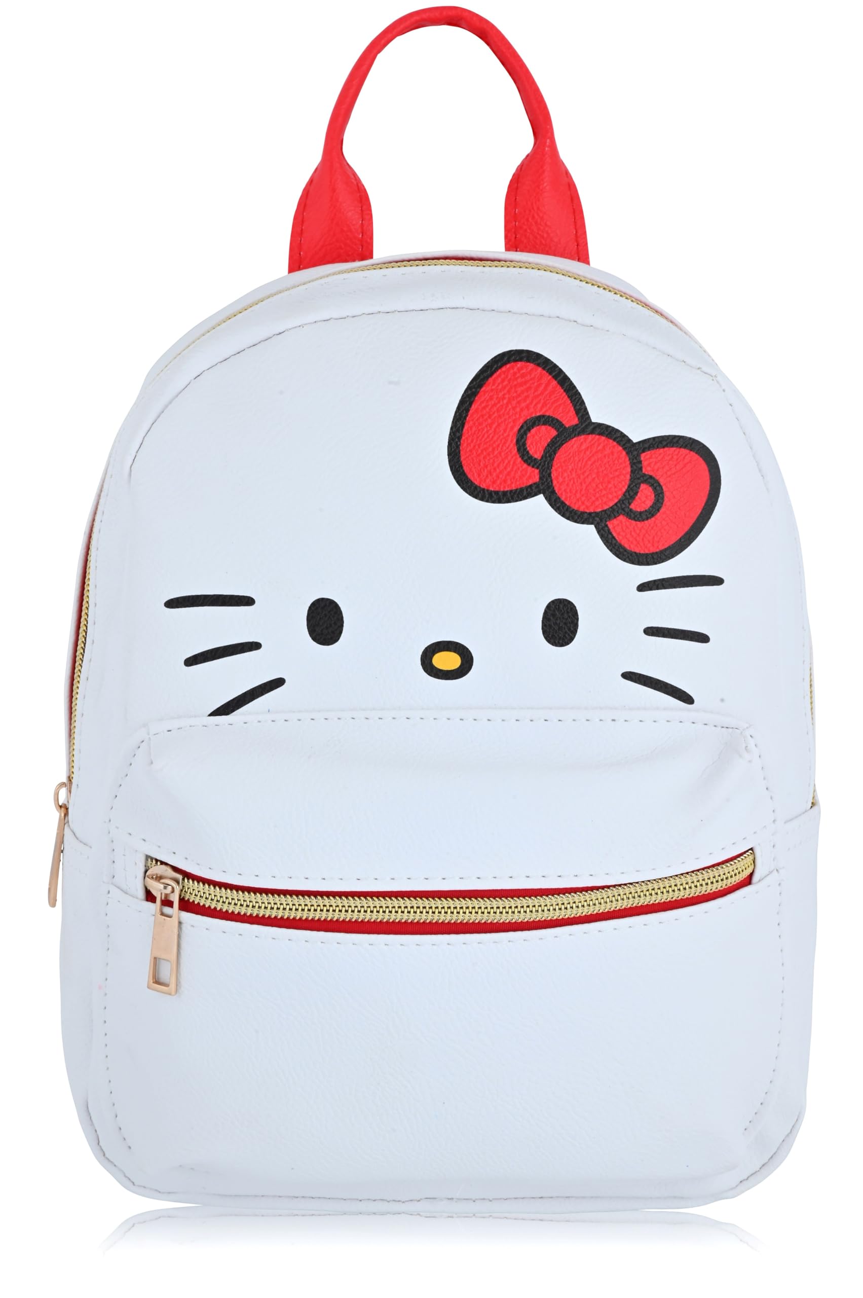 Fast Forward Sanrio Hello Kitty Mini Backpack for Kids & Adults | 10" PU Leather Backpack Purse | Toddler Travel Bag