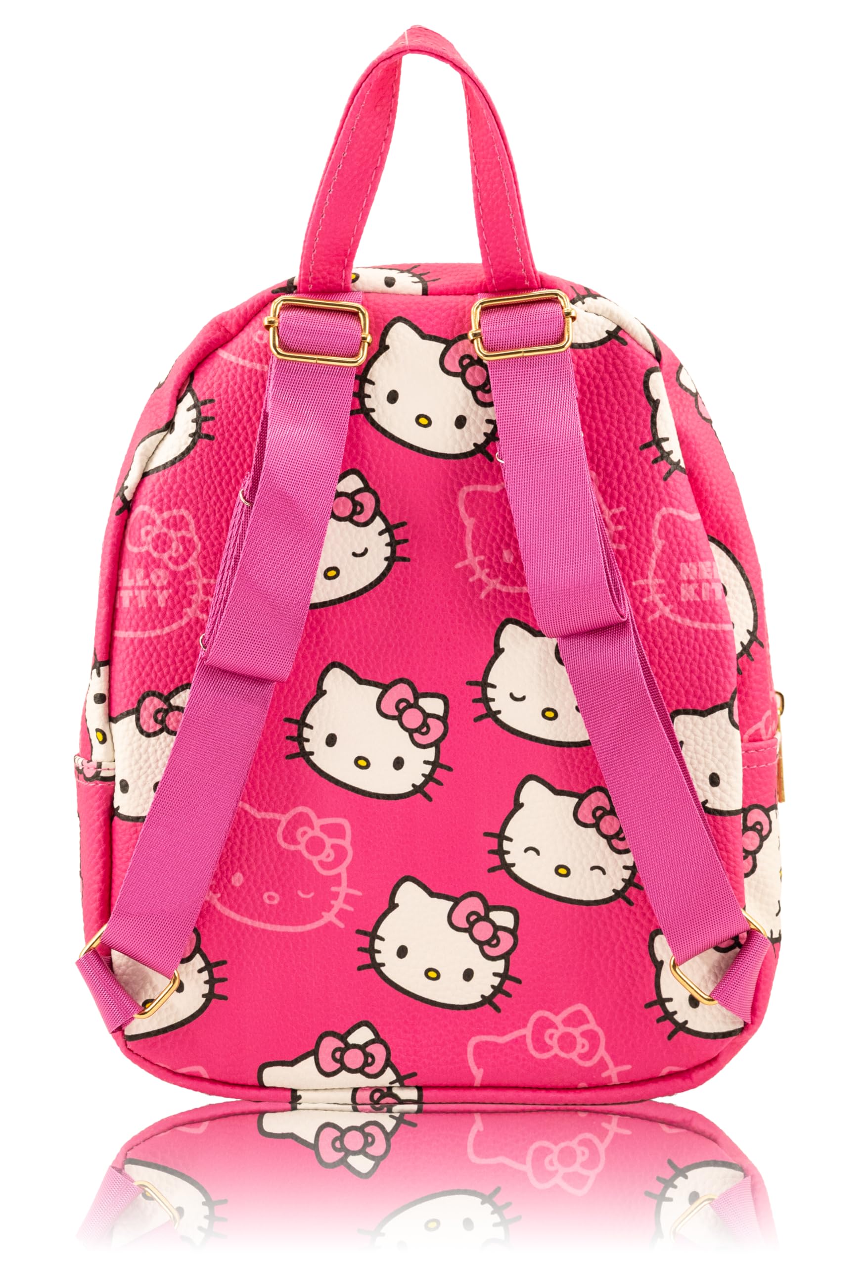 Fast Forward Sanrio Hello Kitty Mini Backpack for Girls | PU Leather Daypack Backpack Featuring Hello Kitty | Small Travel Bag, Lightweight Backpack | Ages 3+