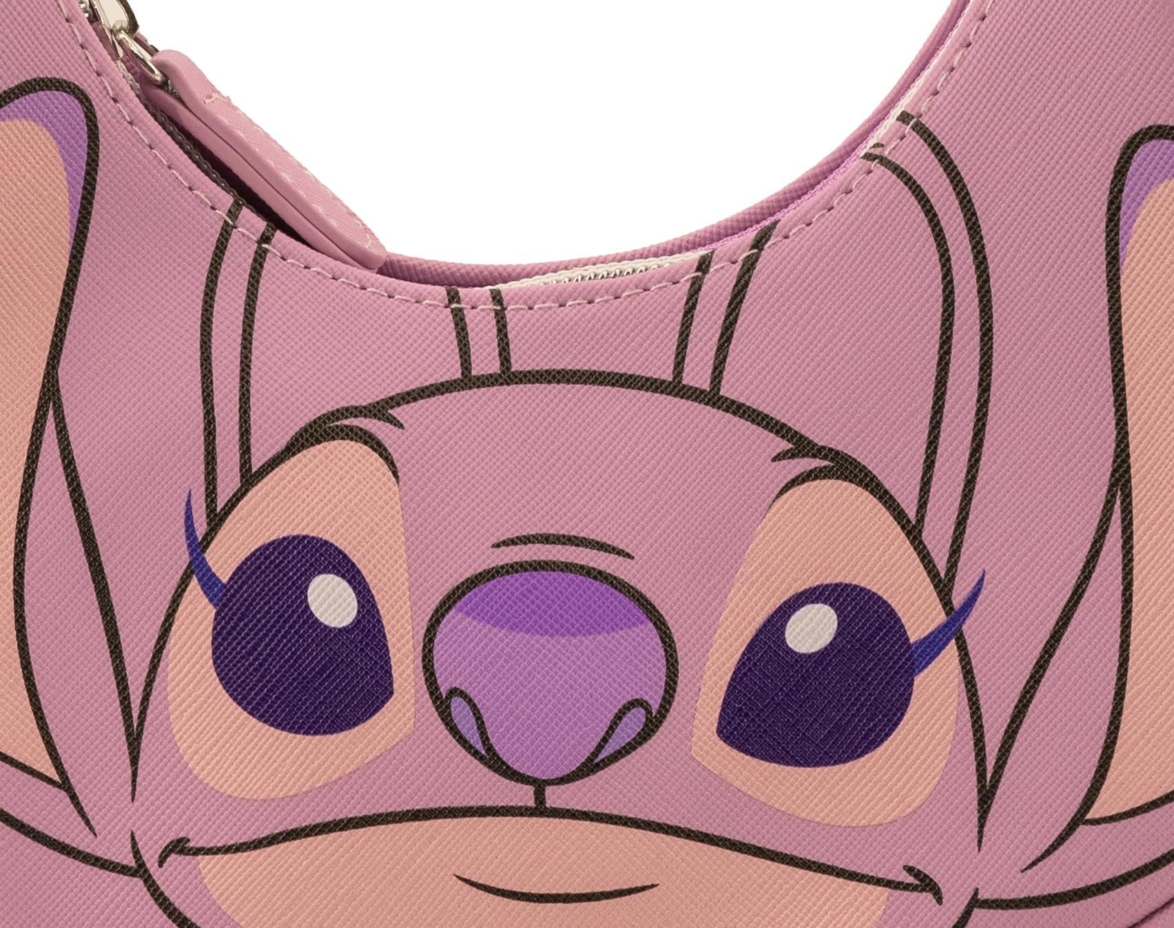 Disney Lilo and Stitch Hobo Handbag Purse for Girls | Disney Angel Crossbody Shoulder Bag with Adjustable Strap | Small PU Leather Toddler Purse, Everyday Tote or Travel Mini Bag Ages 3+