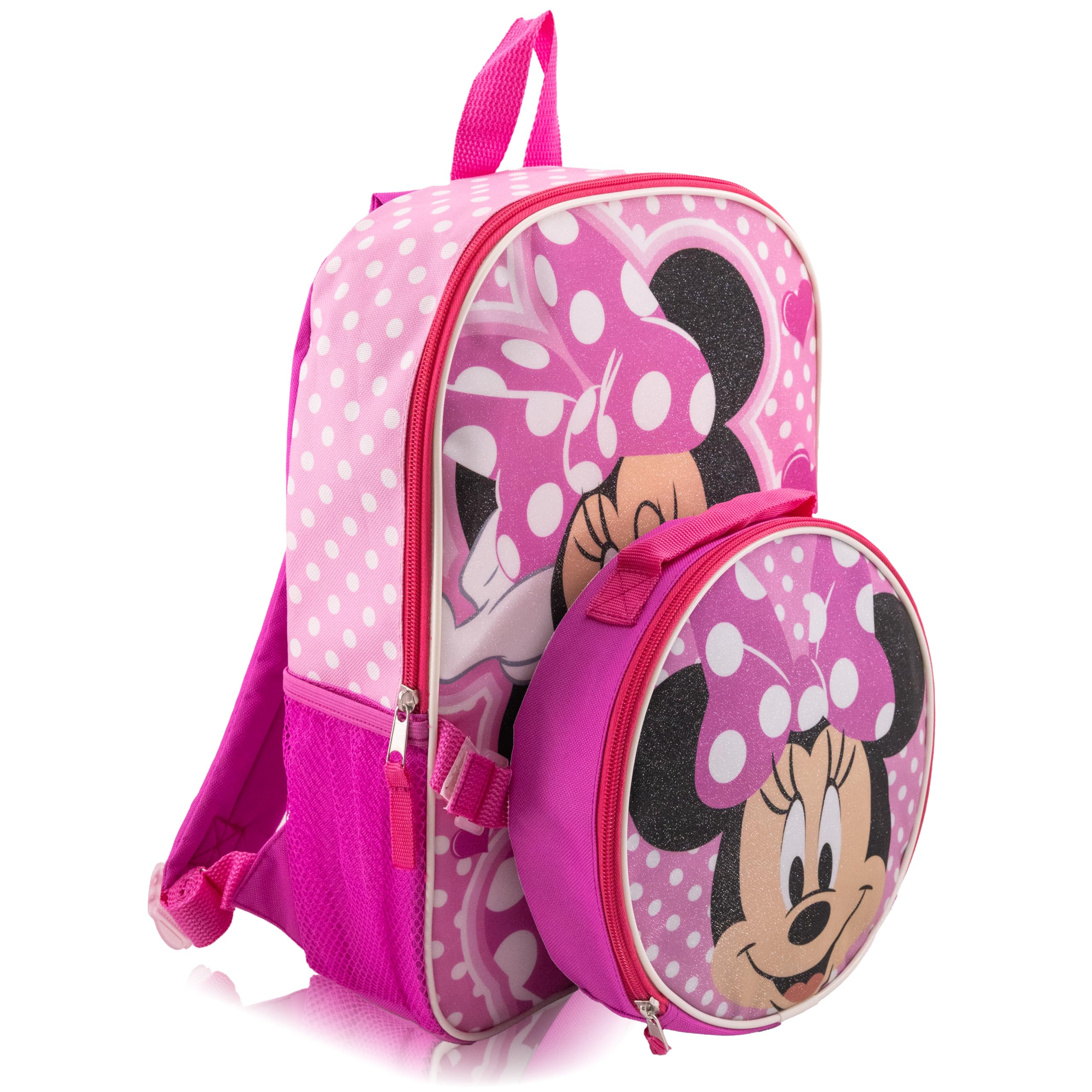 Fast Forward 14" Licensed Kids Backpack with Lunch Box for Kids | Insulated Lunch Bag for Boys, Girls, Toddlers