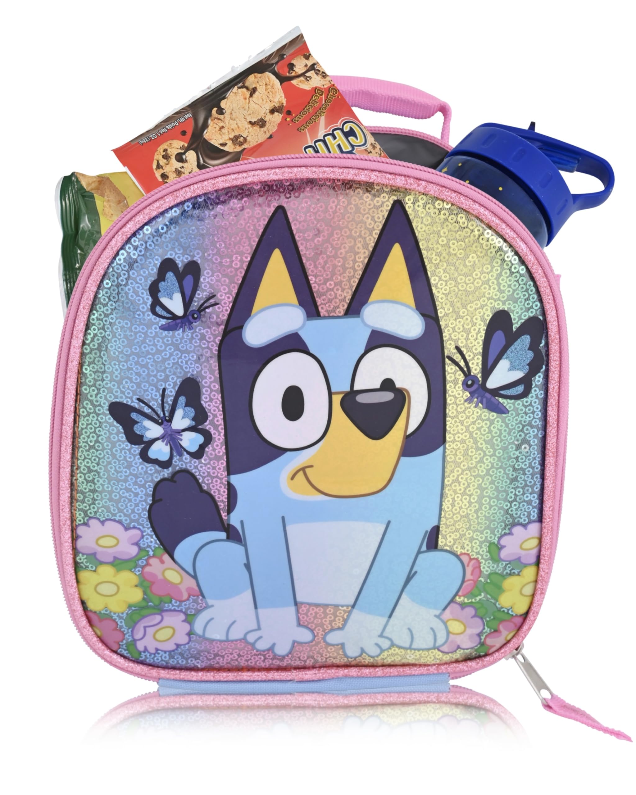 Fast Forward Hello Kitty, Spiderman, Bluey or Stitch Backpack With Lunch Box | Unisex Insulated Lunch Bag Lunch Box