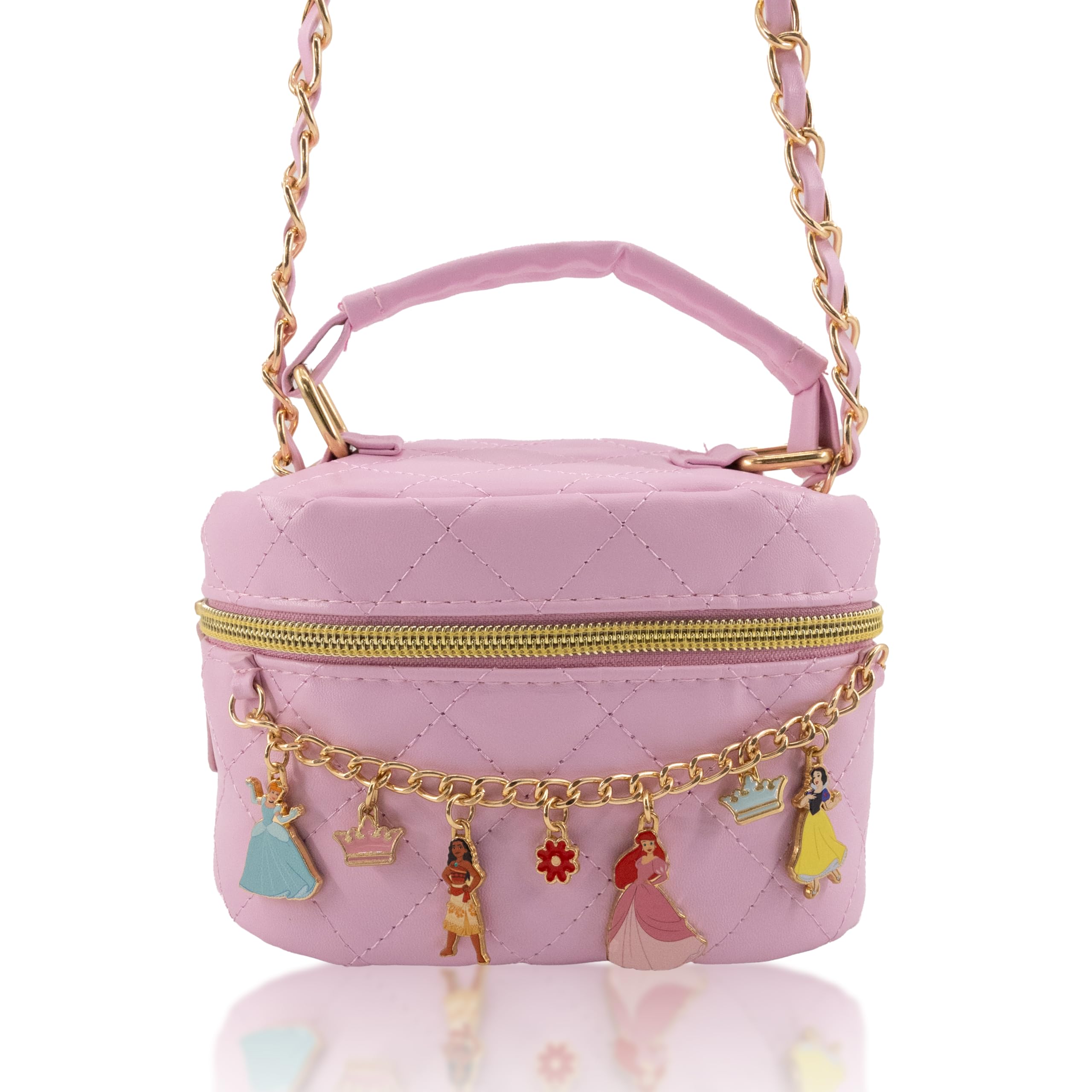 Fast Forward Sanrio Hello Kitty Cosmetic Bag for Women | Mini Hello Kitty PU Leather Crossbody Travel Toiletry Bag for Women | Make Up Travel Bag Makeup Bag