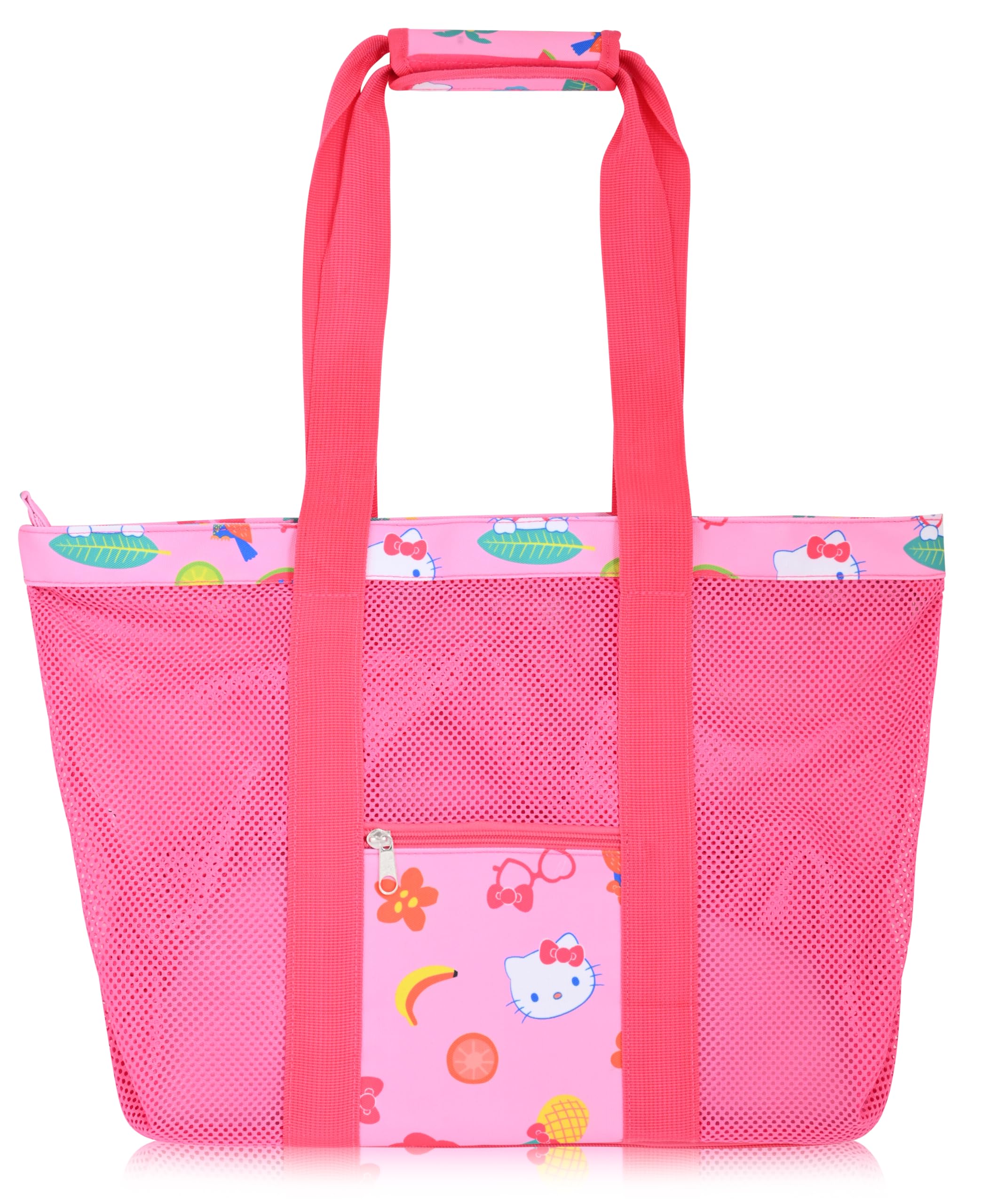 Fast Forward Hello Kitty, Stitch or Minnie Mouse Beach Bag Tote Bag For Women | Beach Tote Travel Bag for Adults