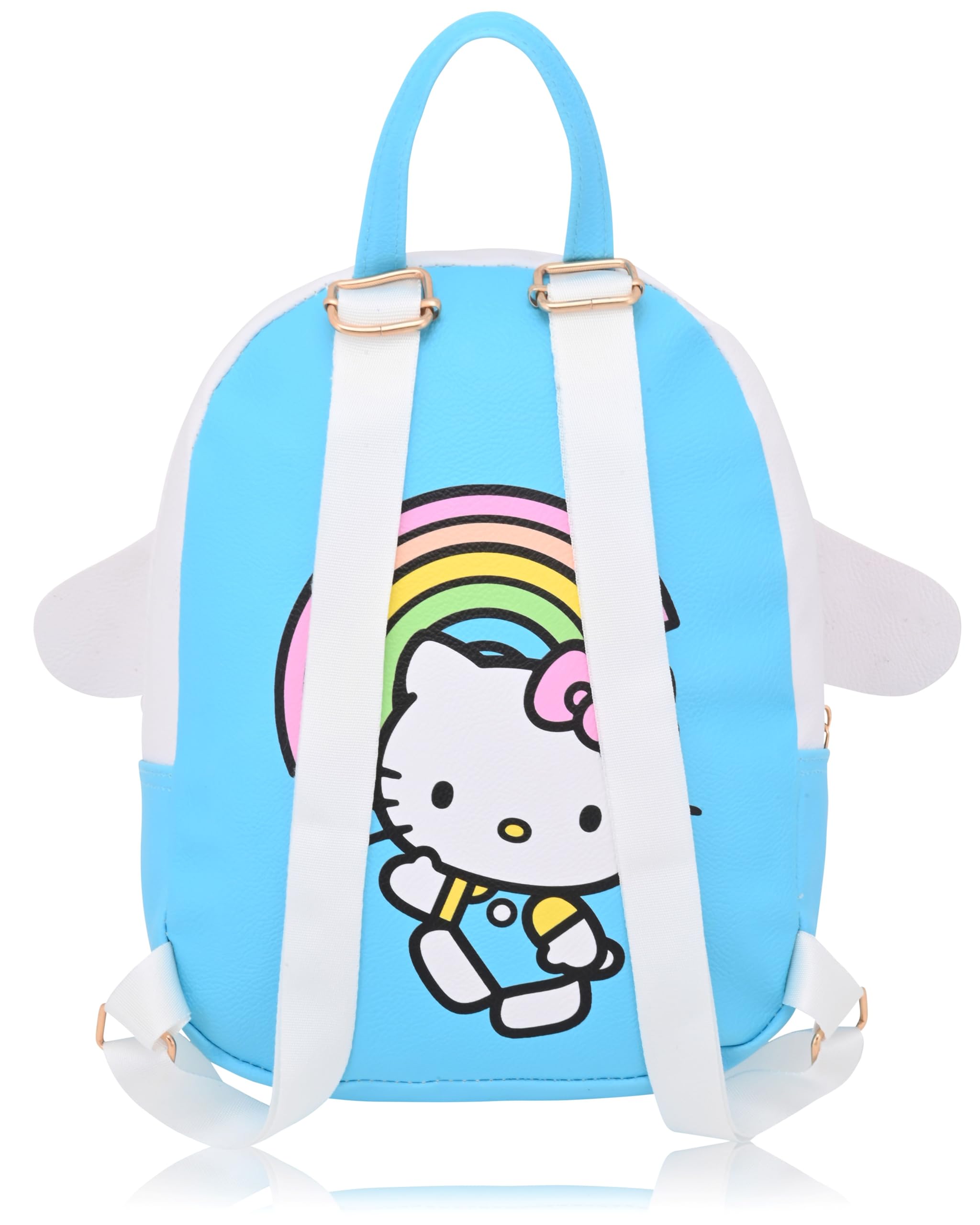 Fast Forward Sanrio Hello Kitty and Friends Backpack for Women, Men, Unisex | Cute PU Leather 10" Mini Backpack