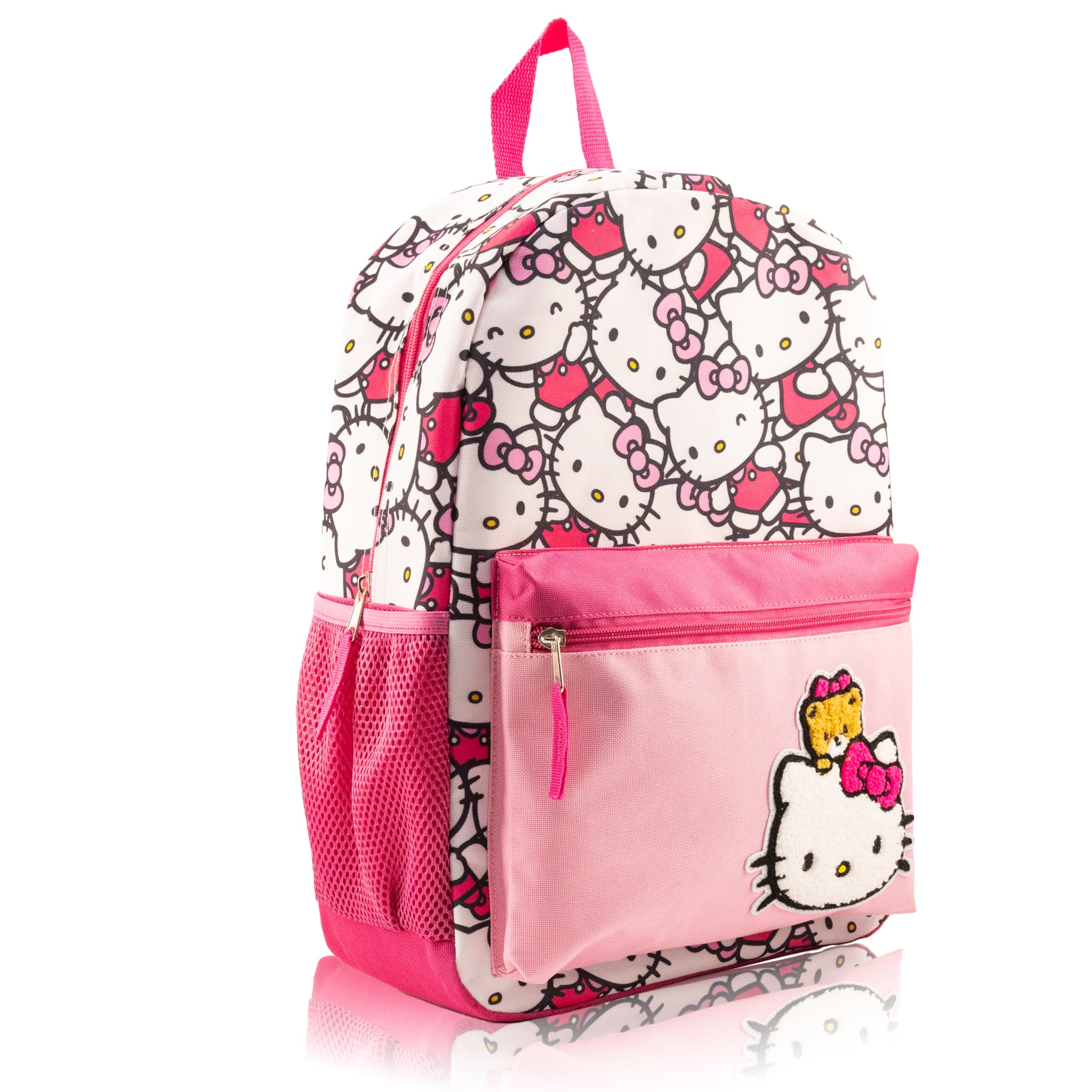 Fast Forward Hello Kitty, Bluey or Stitch Backpack for Kids | Embossed Print Bookbag for Girls, Boys, Unisex