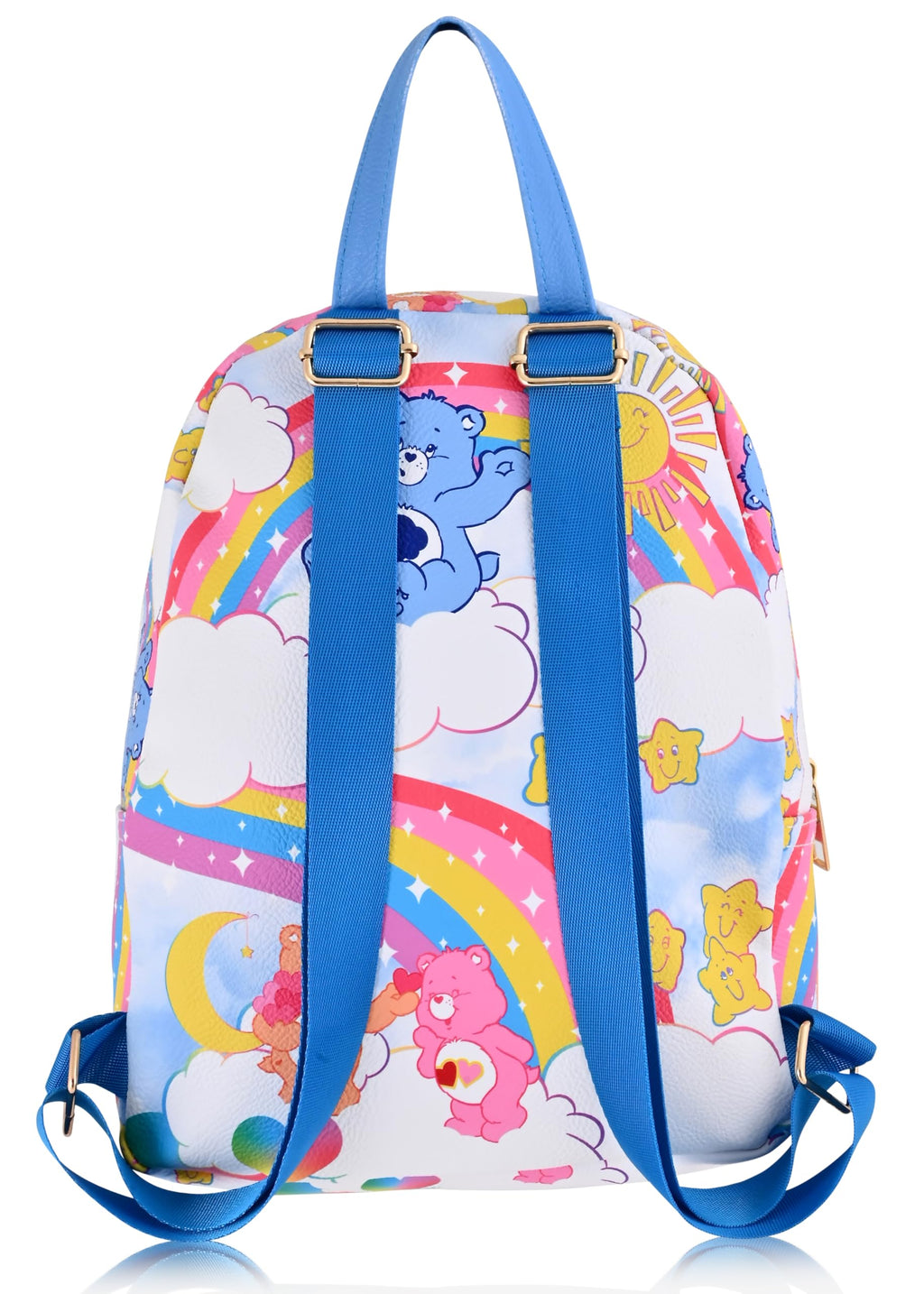 Fast Forward Care Bear Unisex Mini Backpack - Cute PU Leather, 10" Purse