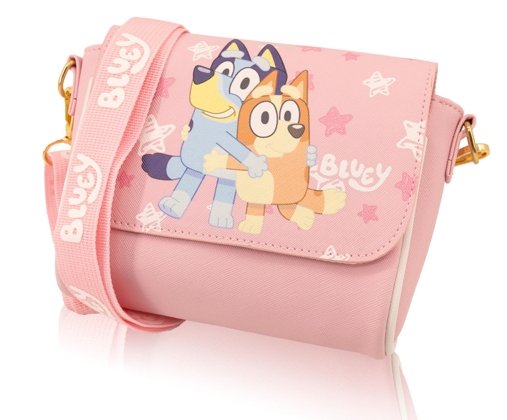 Fast Forward Stitch, Hello Kitty or Bluey Girls Purse | Small Crossbody Shoulder Bag with Adjustable Strap
