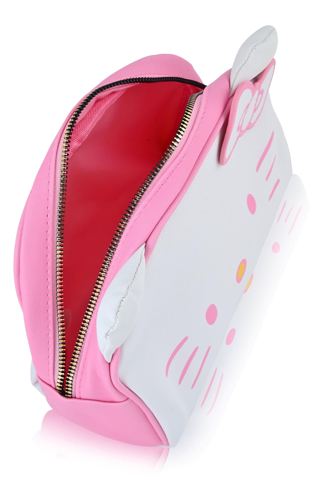 Hello Kitty, Stitch or Minnie Mouse Makeup Bag for Women | Minnie Mouse PU Leather Travel Toiletry Bag for Women