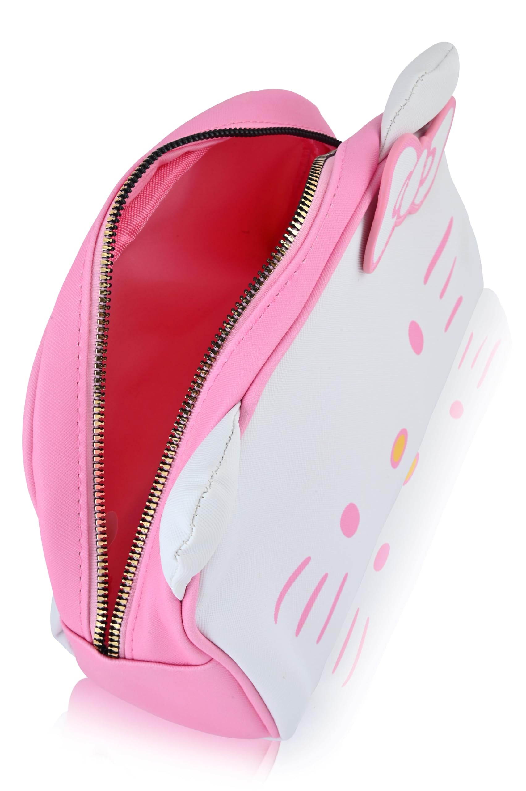 Hello Kitty, Stitch or Minnie Mouse Makeup Bag for Women | Minnie Mouse PU Leather Travel Toiletry Bag for Women