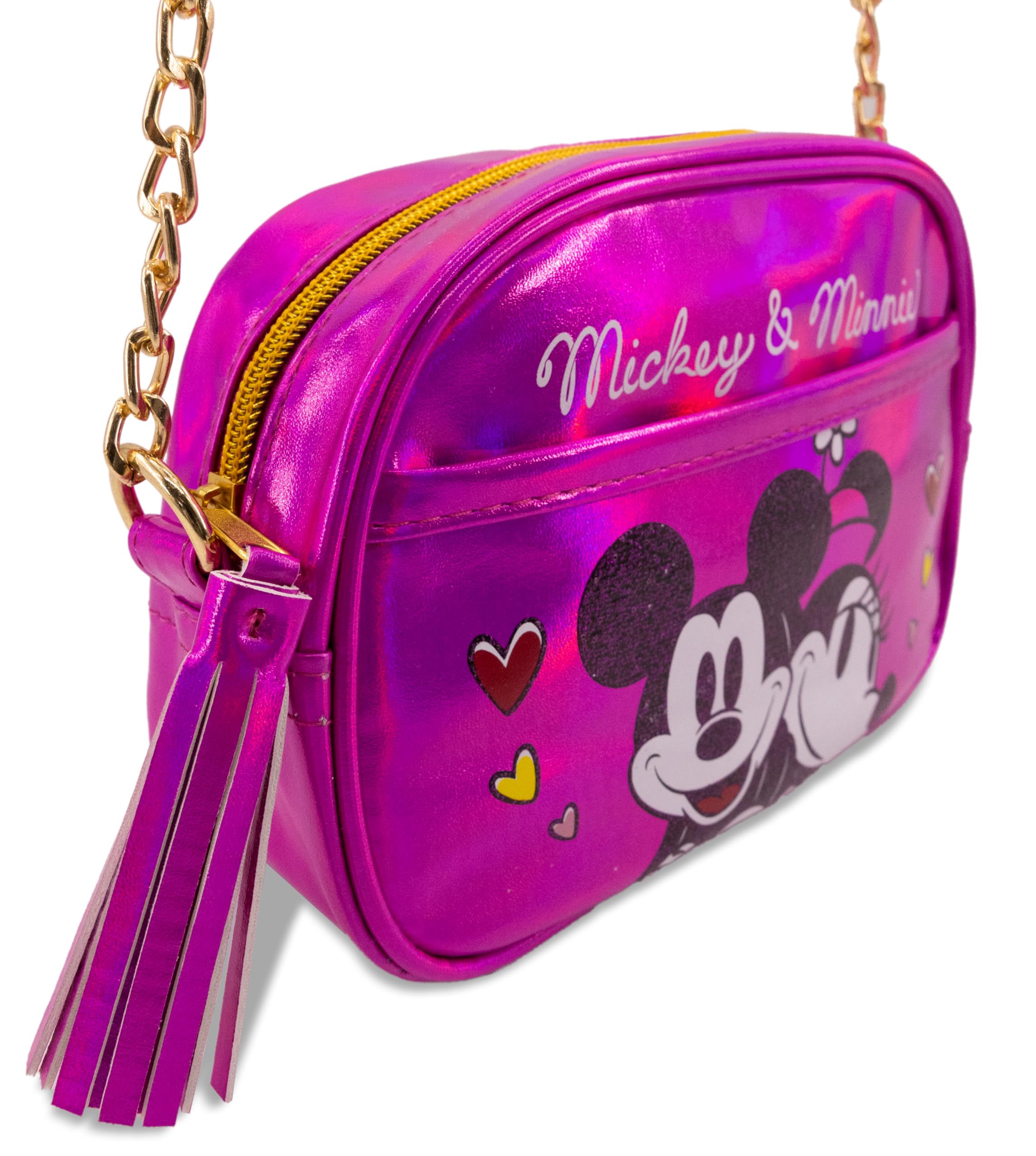 Disney Sanrio Bluey Purse Crossbody Handbag for Women | Metallic Vinyl Women's Shoulder Handbag