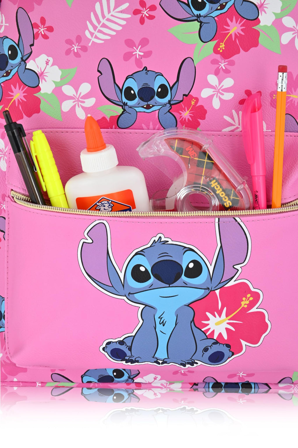Hello Kitty, Stitch, Princess, Care Bears or Mickey Mouse Backpack for Women, Men, Unisex | Cute PU Leather Large Backpack