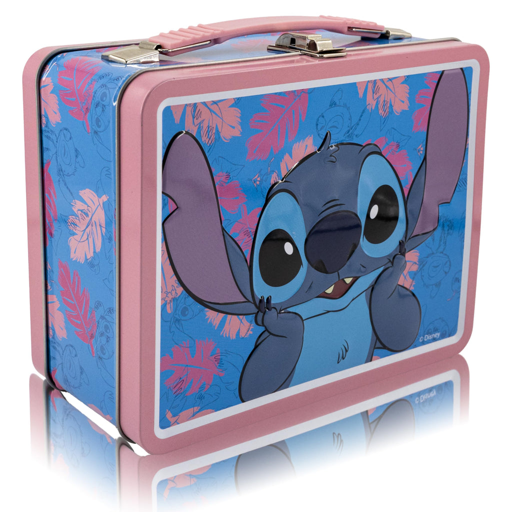 Fast Forward Stitch, Spiderman, Bluey or Hello Kitty Tin Lunch Box for Kids | Stitch Tin Lunchbag for Boys, Girls, Unisex