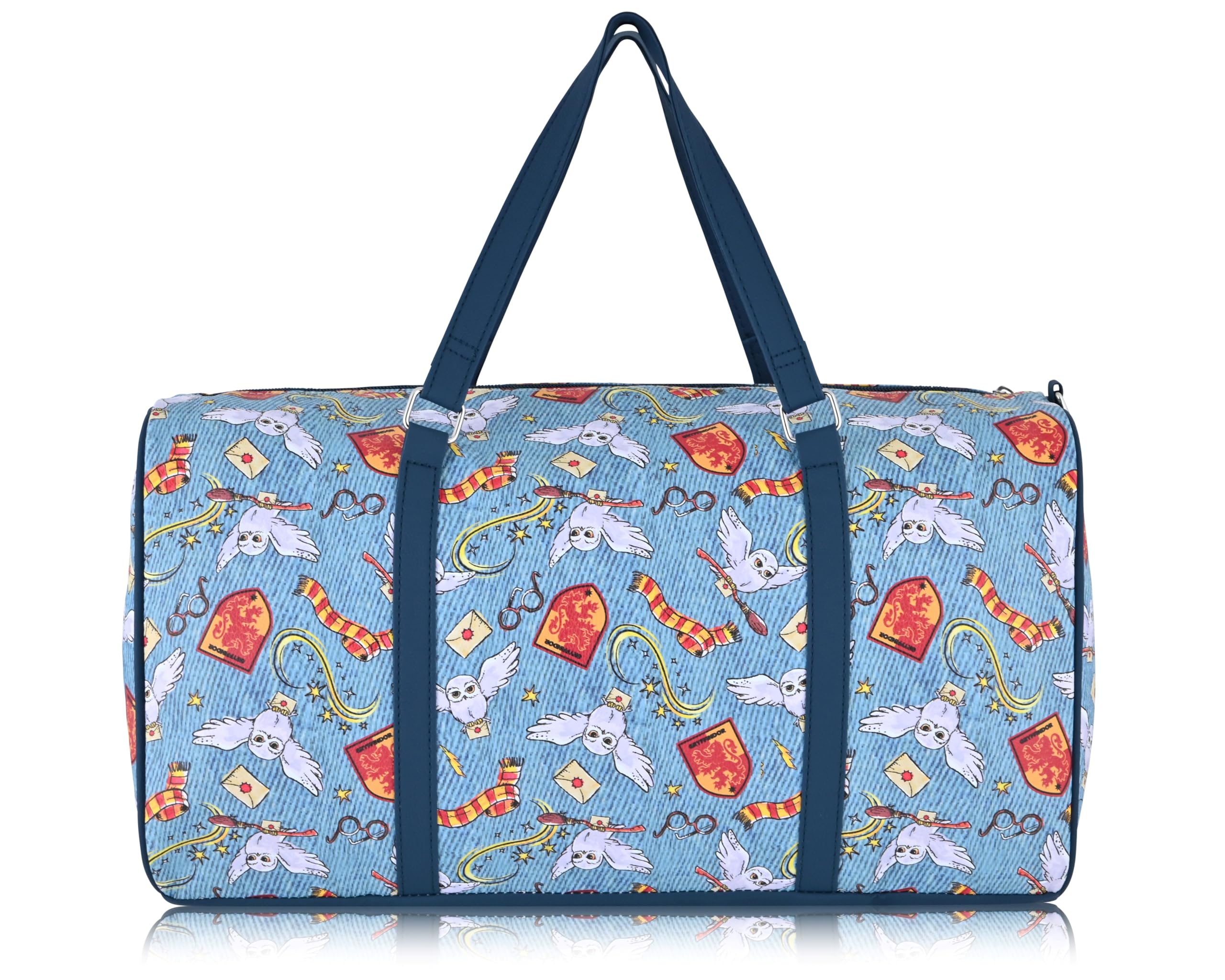 Stitch, Minnie, Mickey, Pooh, Harry Potter, or Jack Skellington 16" Leather Mini Travel Bag, Duffle Bag, Overnight Bag