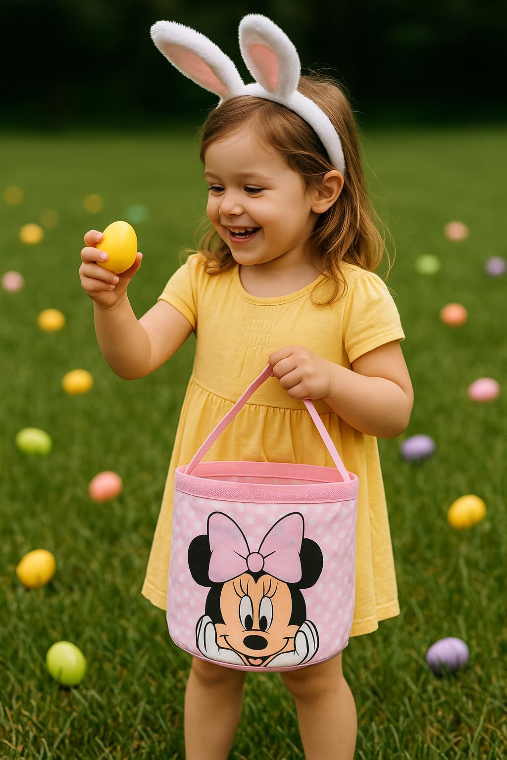 Easter Baskets for Kids | Kids Easter Bag Bucket Tote Bag for Girls, Boys, Unisex | Gift Basket Bucket Bag Trick or Treat Bag