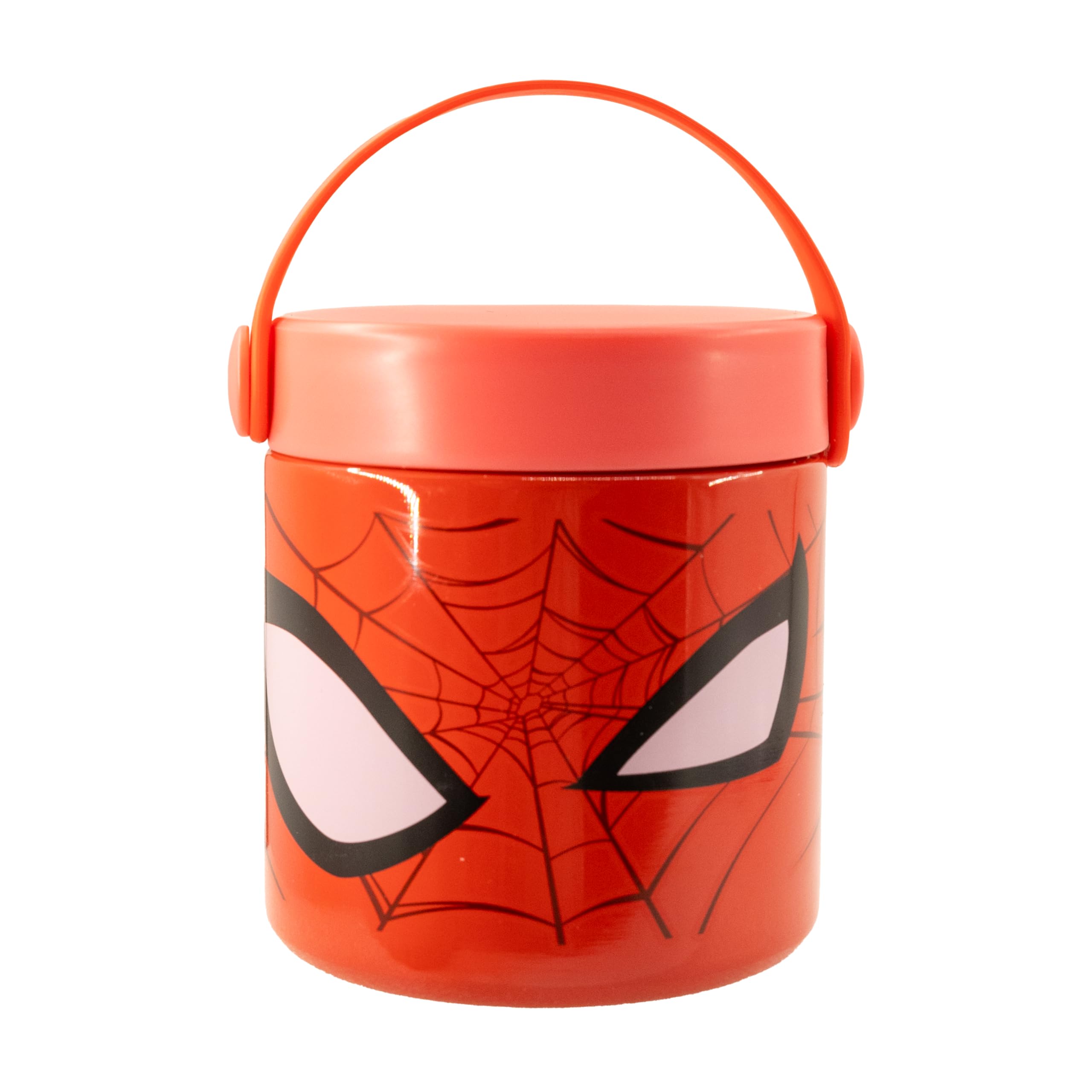 Fast Forward Bluey Spiderman or Hello Kitty Cylinder Lunch Box for Kids | Food Container with Handle | Toddler Bento Snack Box