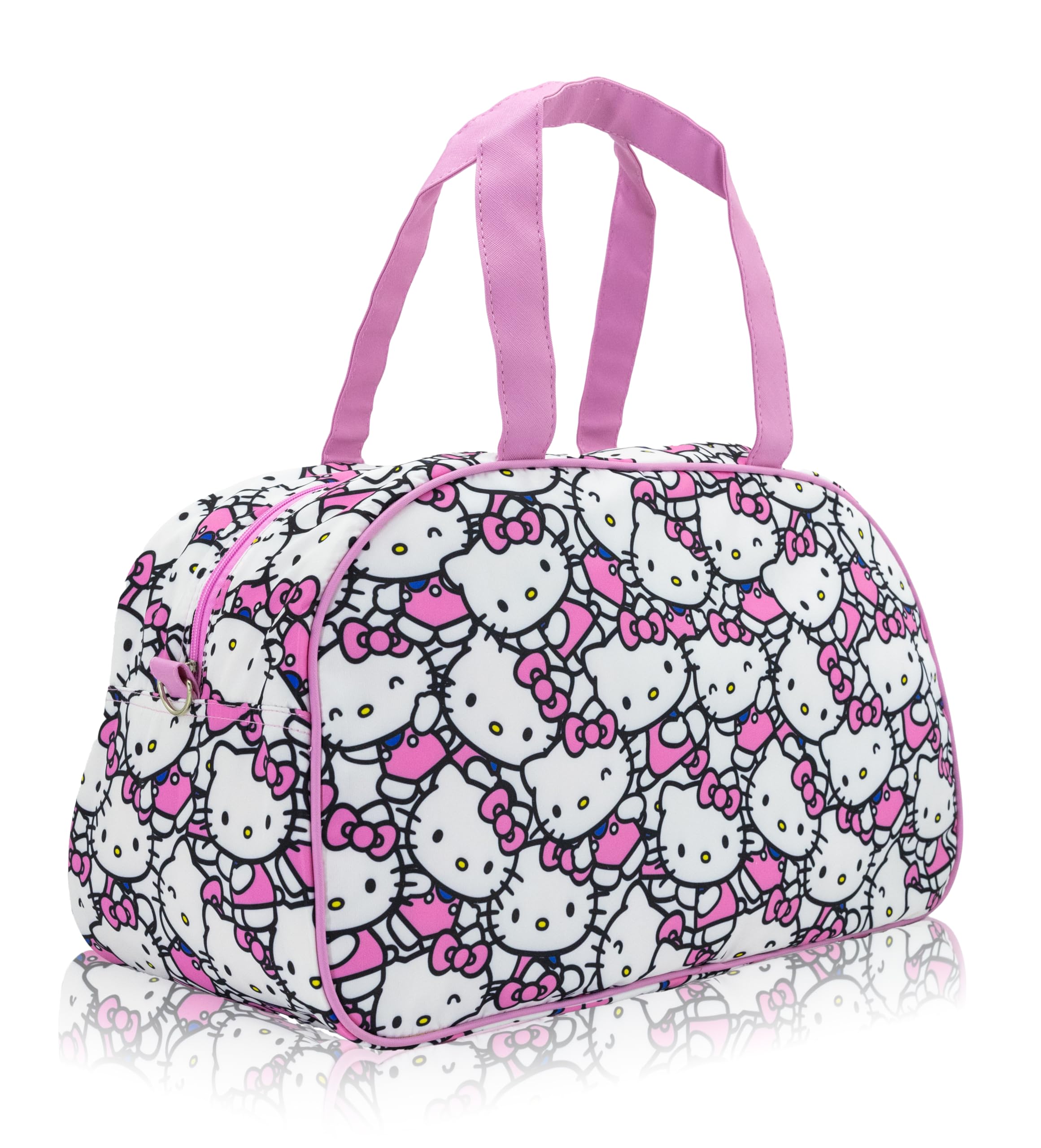 Stitch, Hello Kitty, Bluey or Spiderman Overnighter 10" Duffle Bag for Kids | Lightweight Travel Weekender Duffel for Girls and Women | Ages 3+