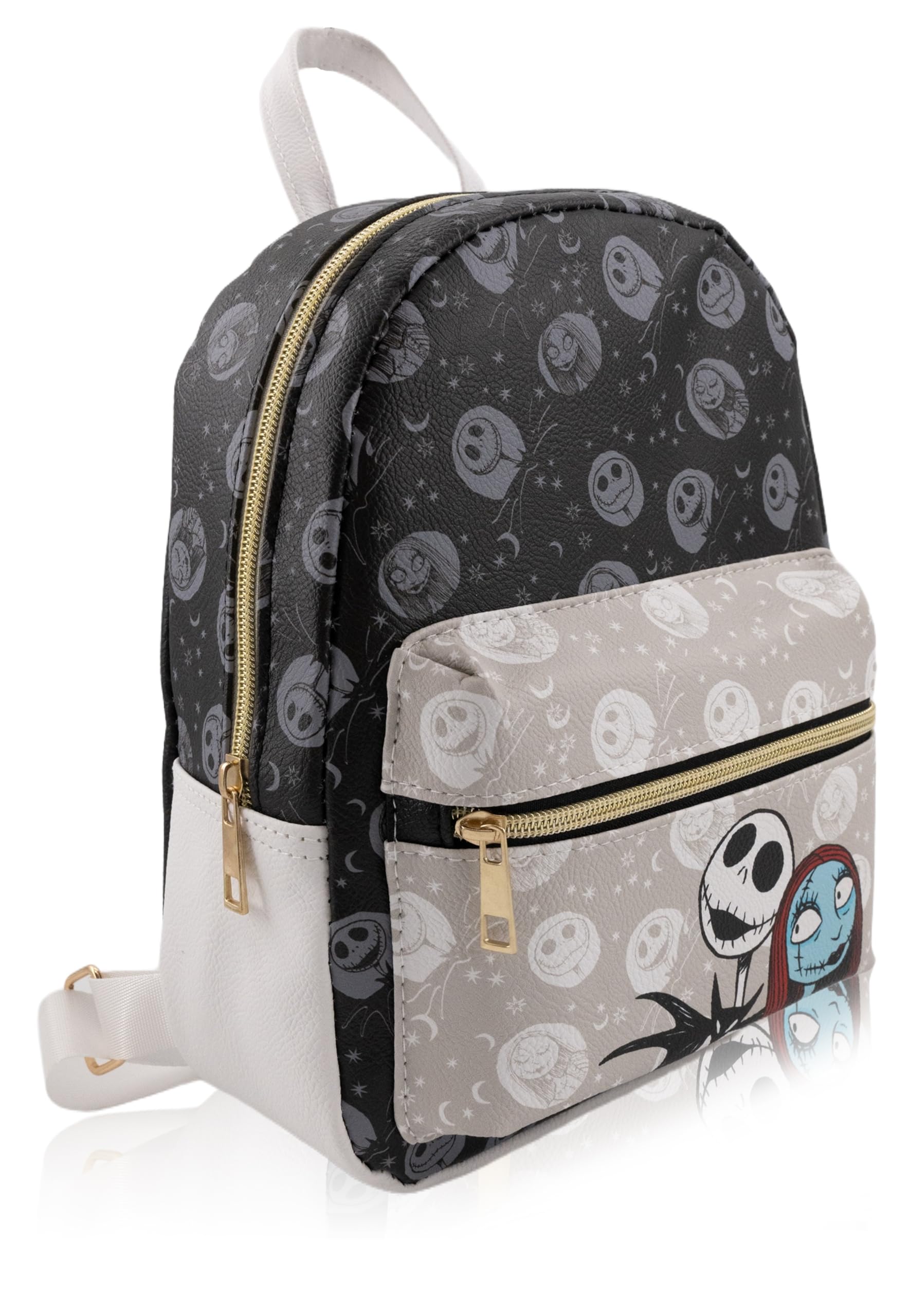 Disney Nightmare Before Christmas Backpack for Men, Women, Unisex | Cute PU Leather 10" Jack Skellington Mini Backpack Purse