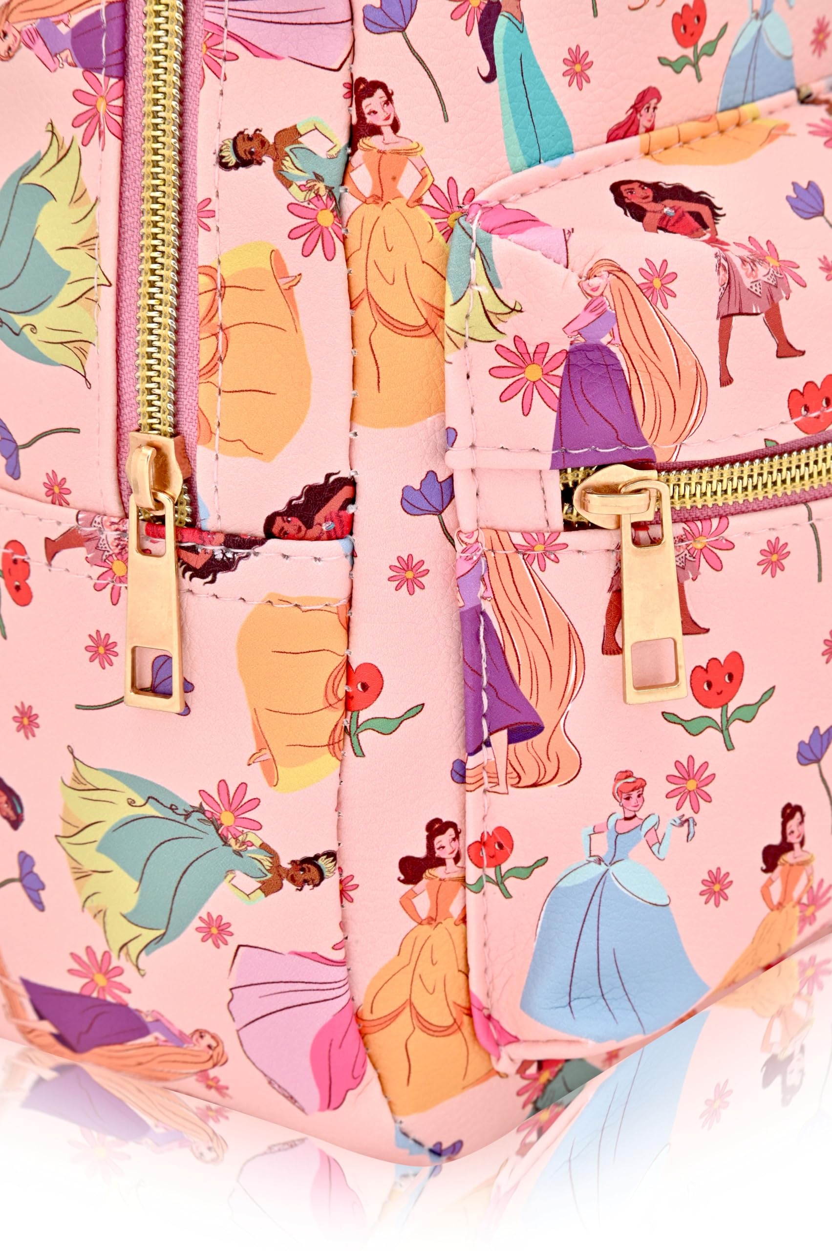 Disney Princess Backpack for Women, Men, Unisex | Cute PU Leather 10" Mini Backpack Purse | Princess Bag & Accessories