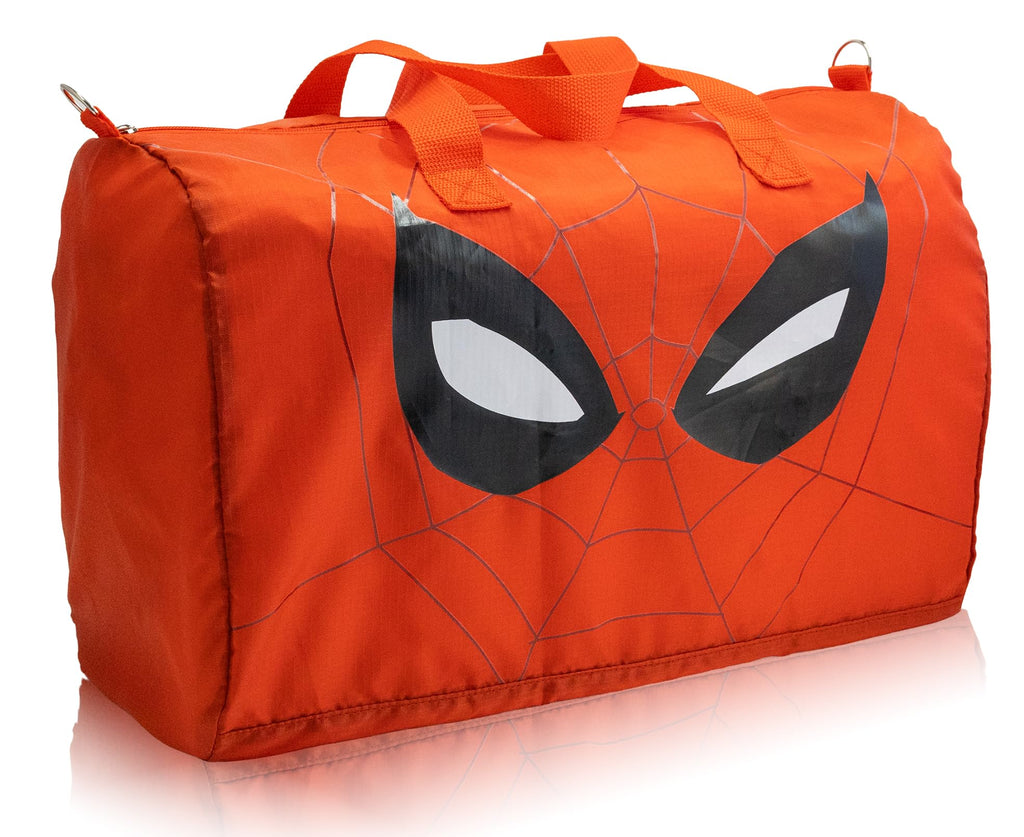 Stitch, Spiderman, Paw Patrol or Hello Kitty Duffle Bag | Lightweight Foldable Travel Duffel with Shoulder Strap & Luggage Sleeve