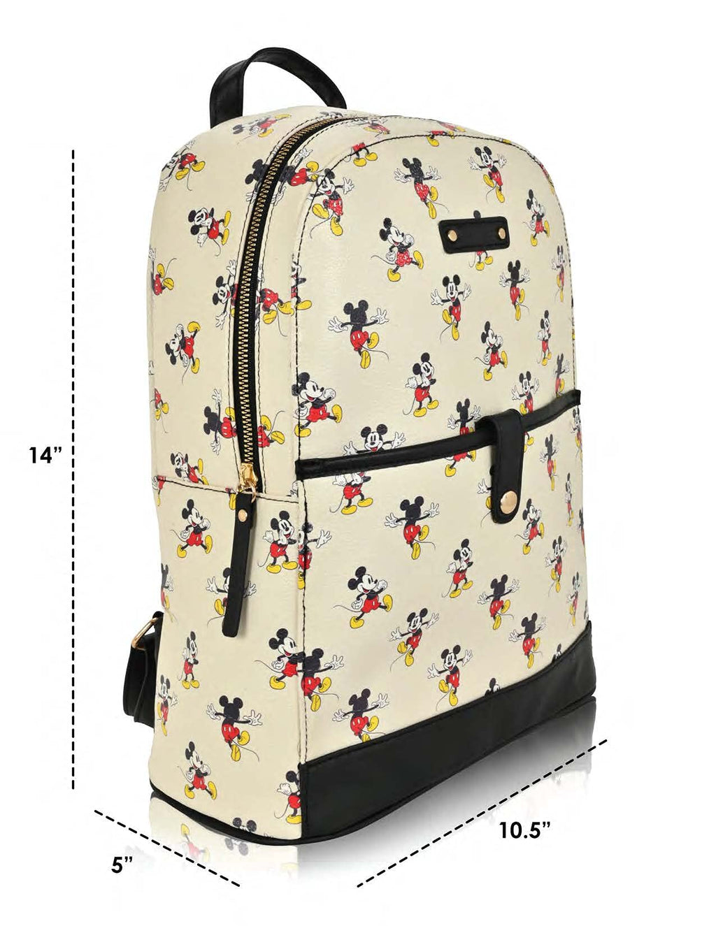 Mickey Mouse Premium Mini Backpack - Mickey Mouse Classic Double Strap 14 Inch Mini Backpack