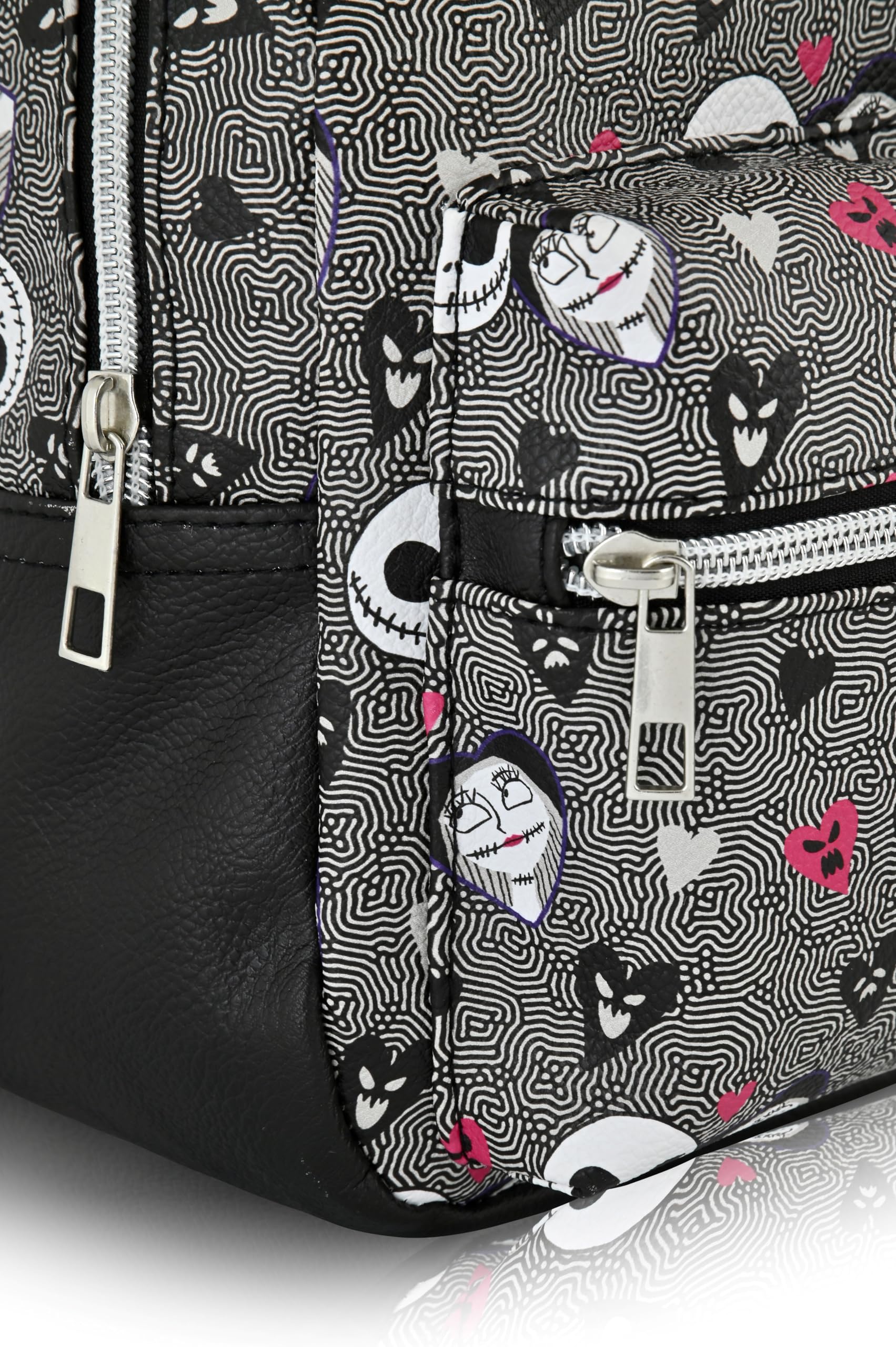 Disney Nightmare Before Christmas Backpack for Men, Women, Unisex | Cute PU Leather 10" Jack Skellington Mini Backpack Purse