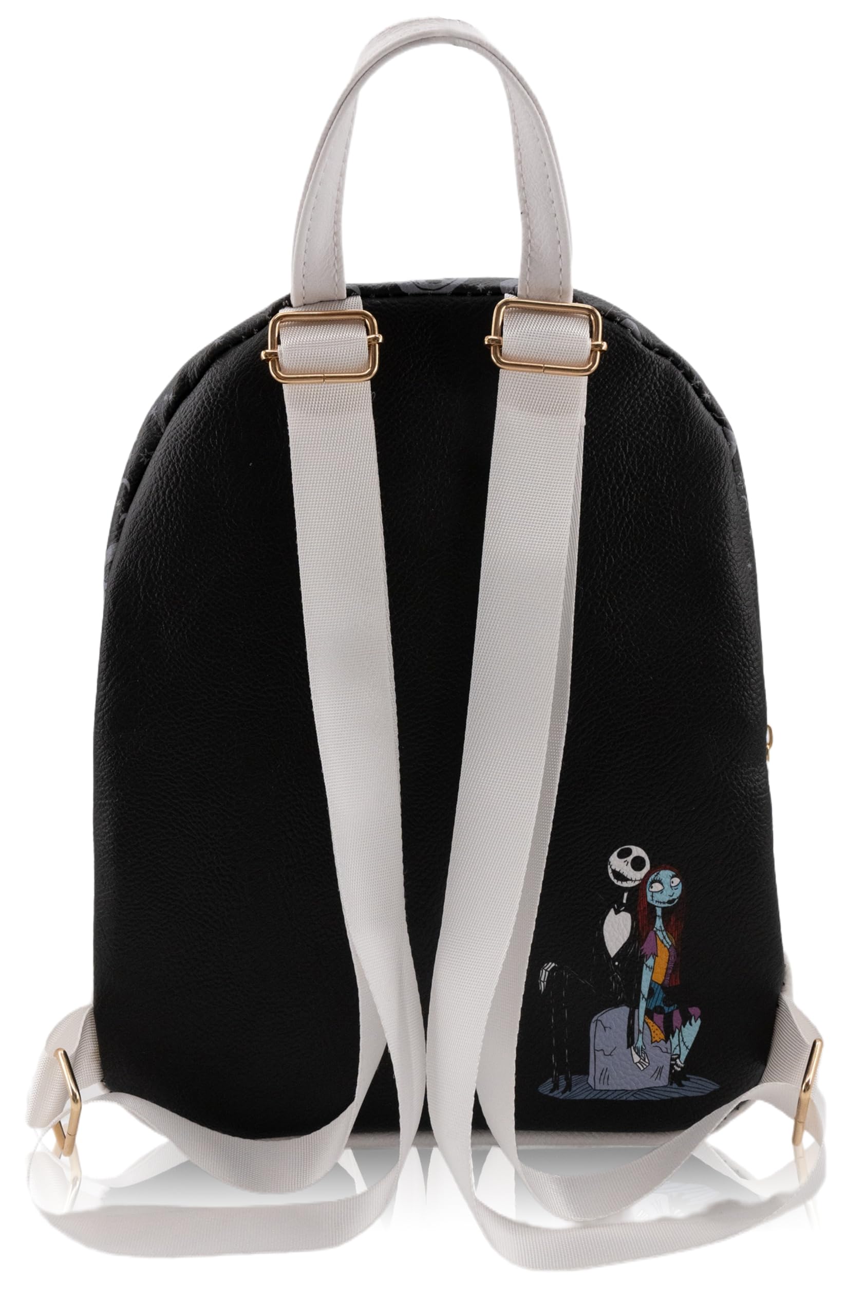 Disney Nightmare Before Christmas Backpack for Men, Women, Unisex | Cute PU Leather 10" Jack Skellington Mini Backpack Purse