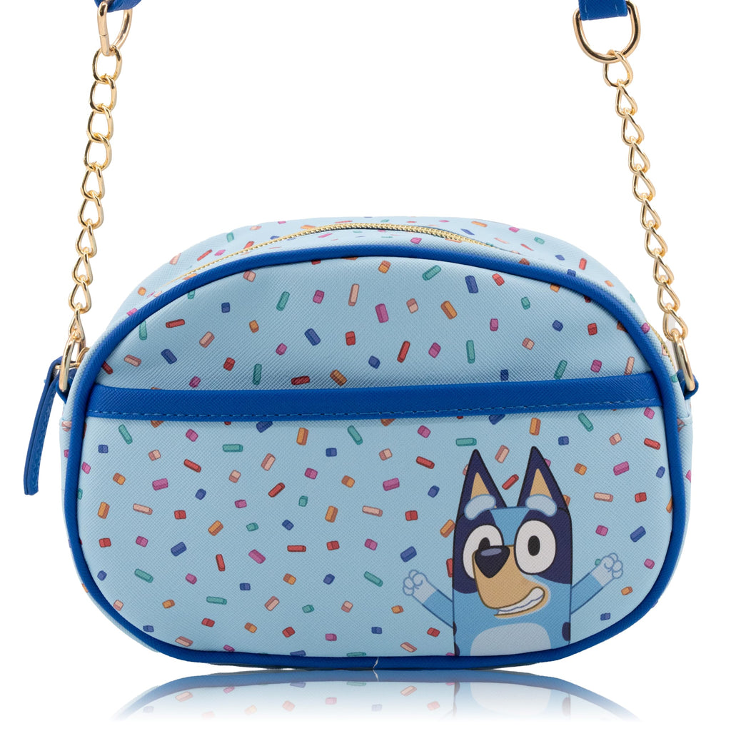 Disney Sanrio Bluey Purse Crossbody Handbag for Women | Metallic Vinyl Women's Shoulder Handbag