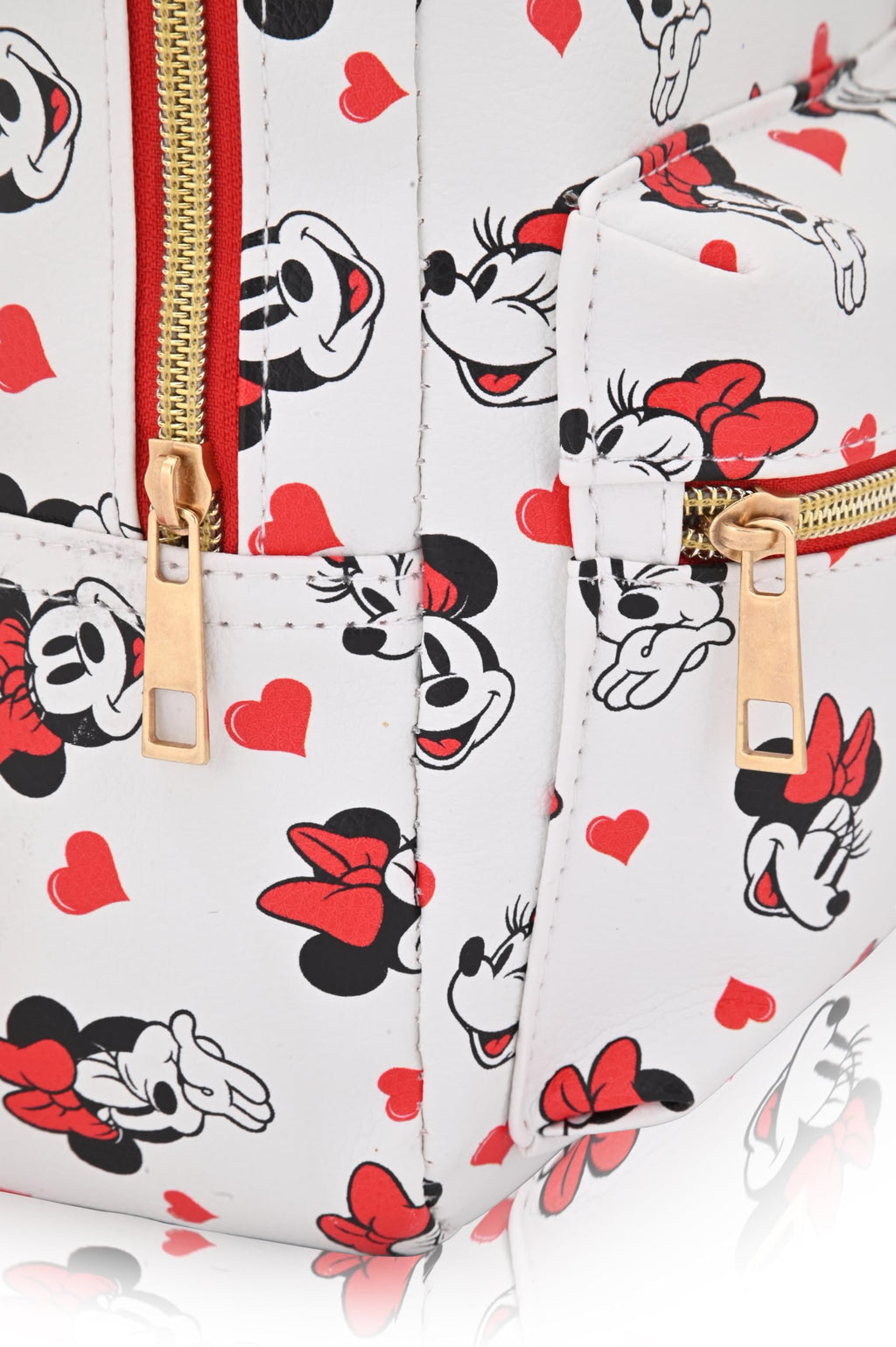 Disney Minnie Mouse Backpack for Women, Men, Boys, Girls, Unisex | Cute PU Leather 10" Mini Backpack Purse | Minnie Mouse Bag