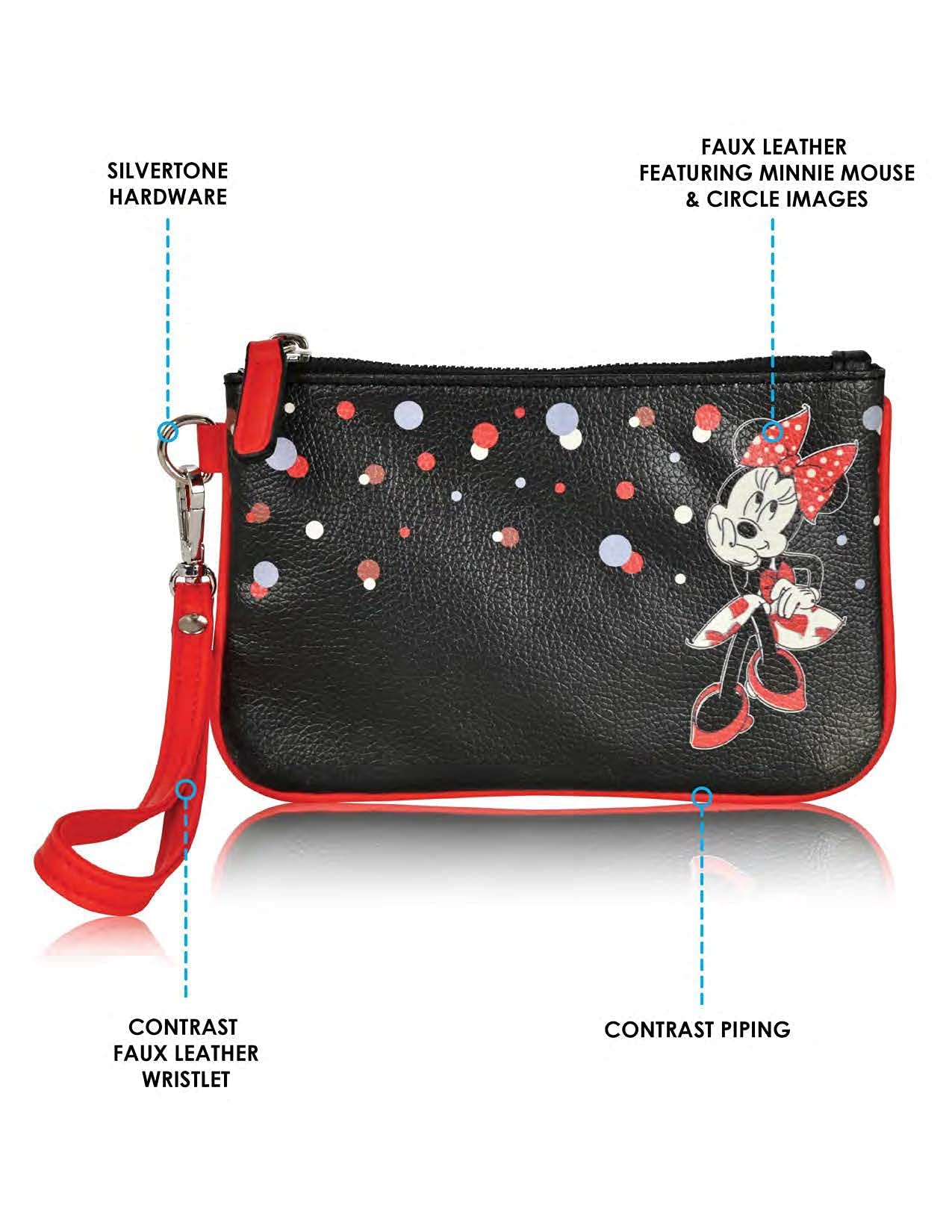 Minnie Mouse Premium Wrist Wallet - Mickey & Minnie Mouse Classic Wrist Wallet
