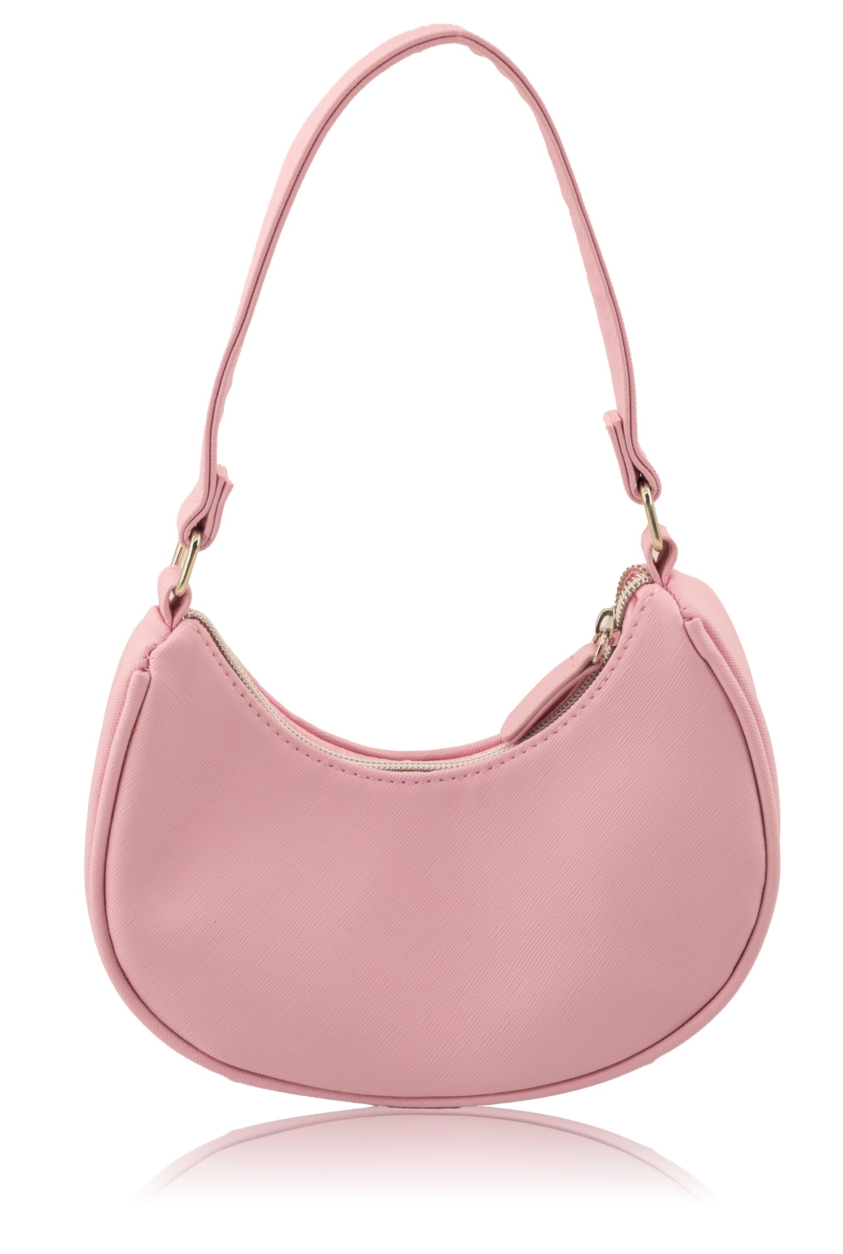 Sanrio Hello Kitty Hobo Handbag Purse for Girls | Crossbody Shoulder Bag with Adjustable Strap | Small PU Leather Toddler Purse, Preschool Handbag, Everyday Tote or Travel Mini Purse for Kids Ages 3+