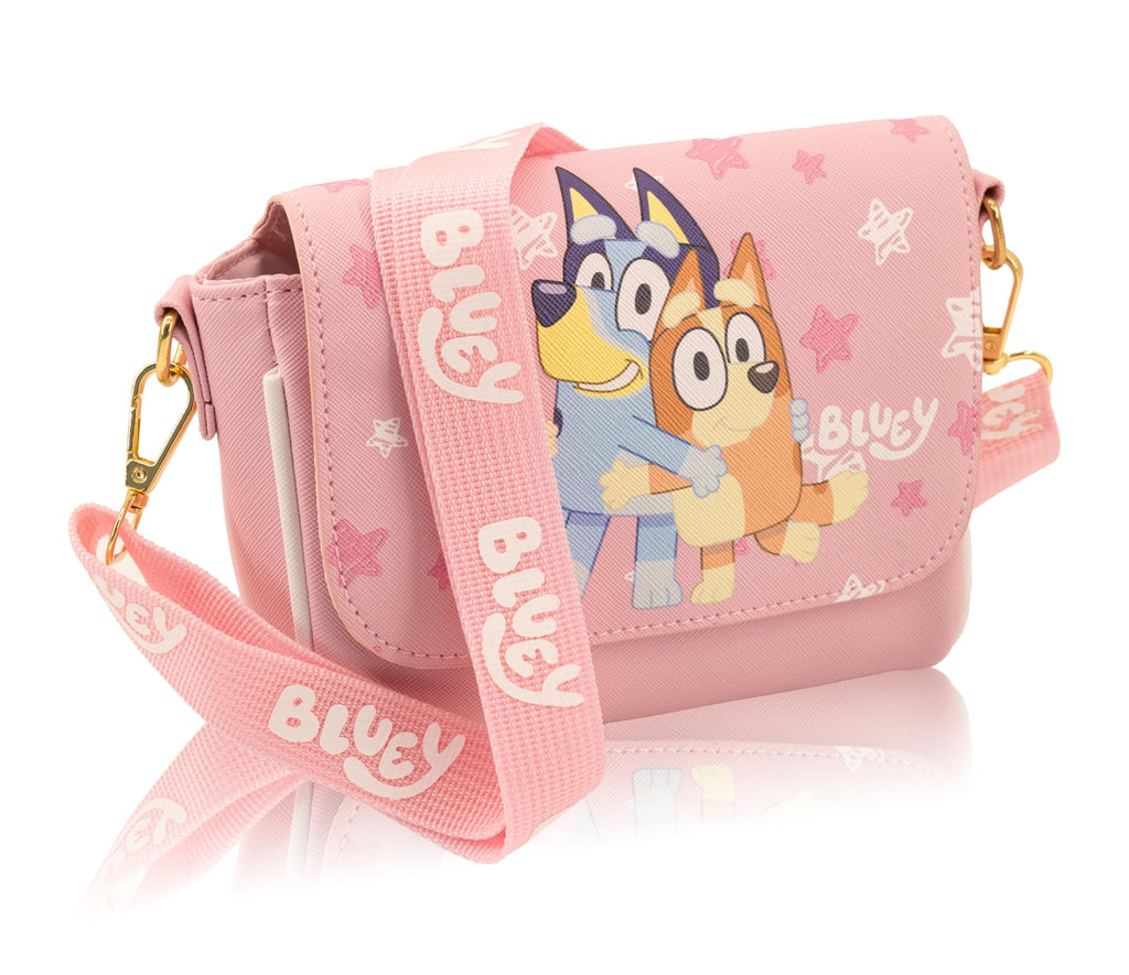 Fast Forward Stitch, Hello Kitty or Bluey Girls Purse | Small Crossbody Shoulder Bag with Adjustable Strap