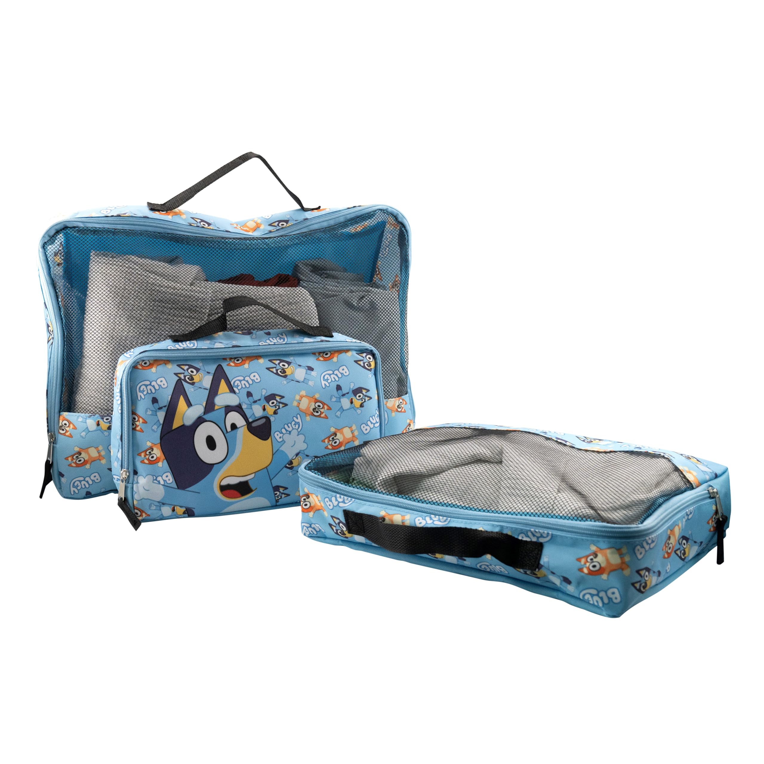 Bluey, Minnie Mouse or Spiderman Packing Cubes for Travel | Travel Accessories Travel Bags Luggage Organizer for Boys, Girls, Unisex
