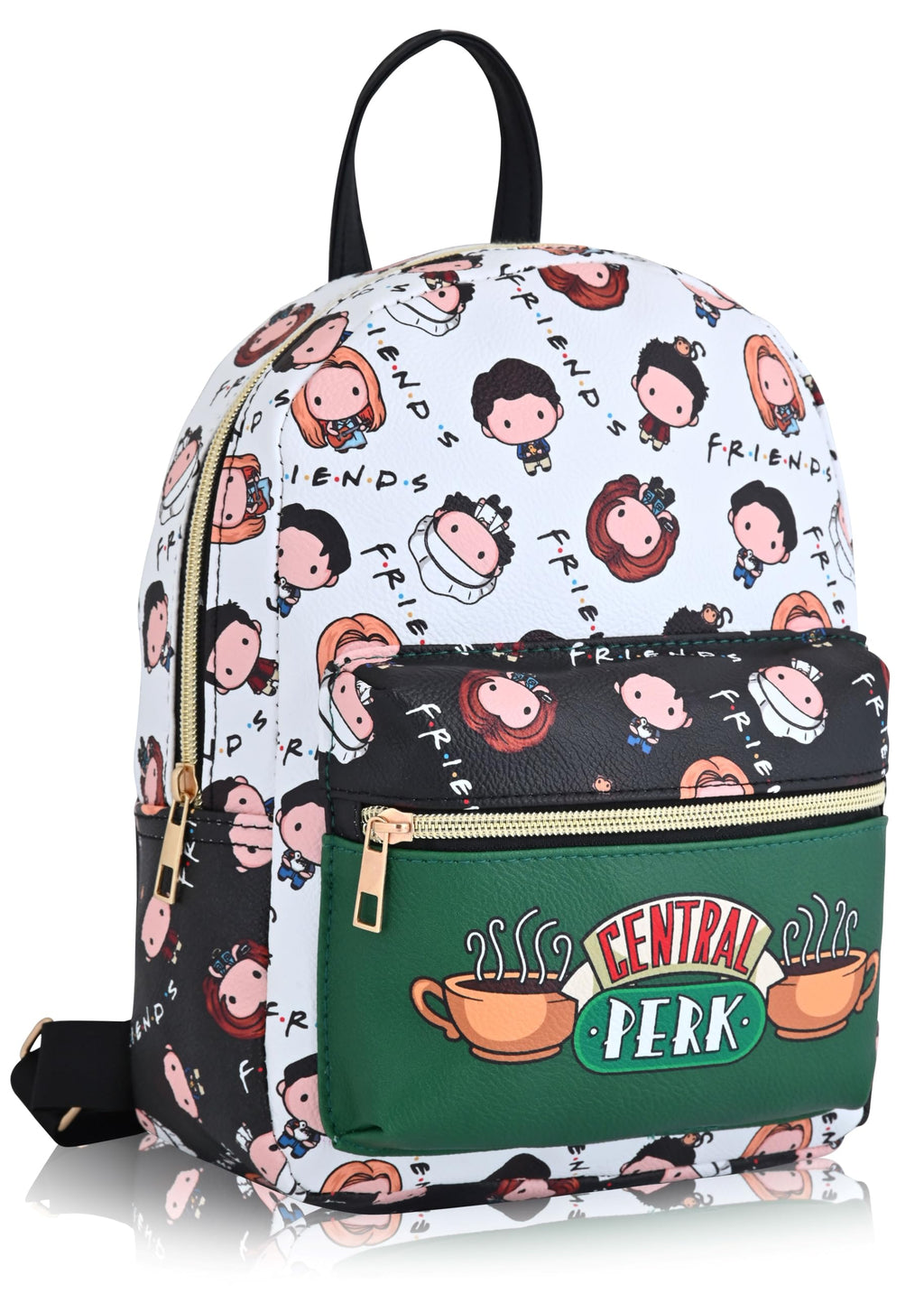 Fast Forward Friends Backpack for Women, Men, Unisex | Cute PU Leather 10" Mini Backpack Purse | Friends Bag & Accessories