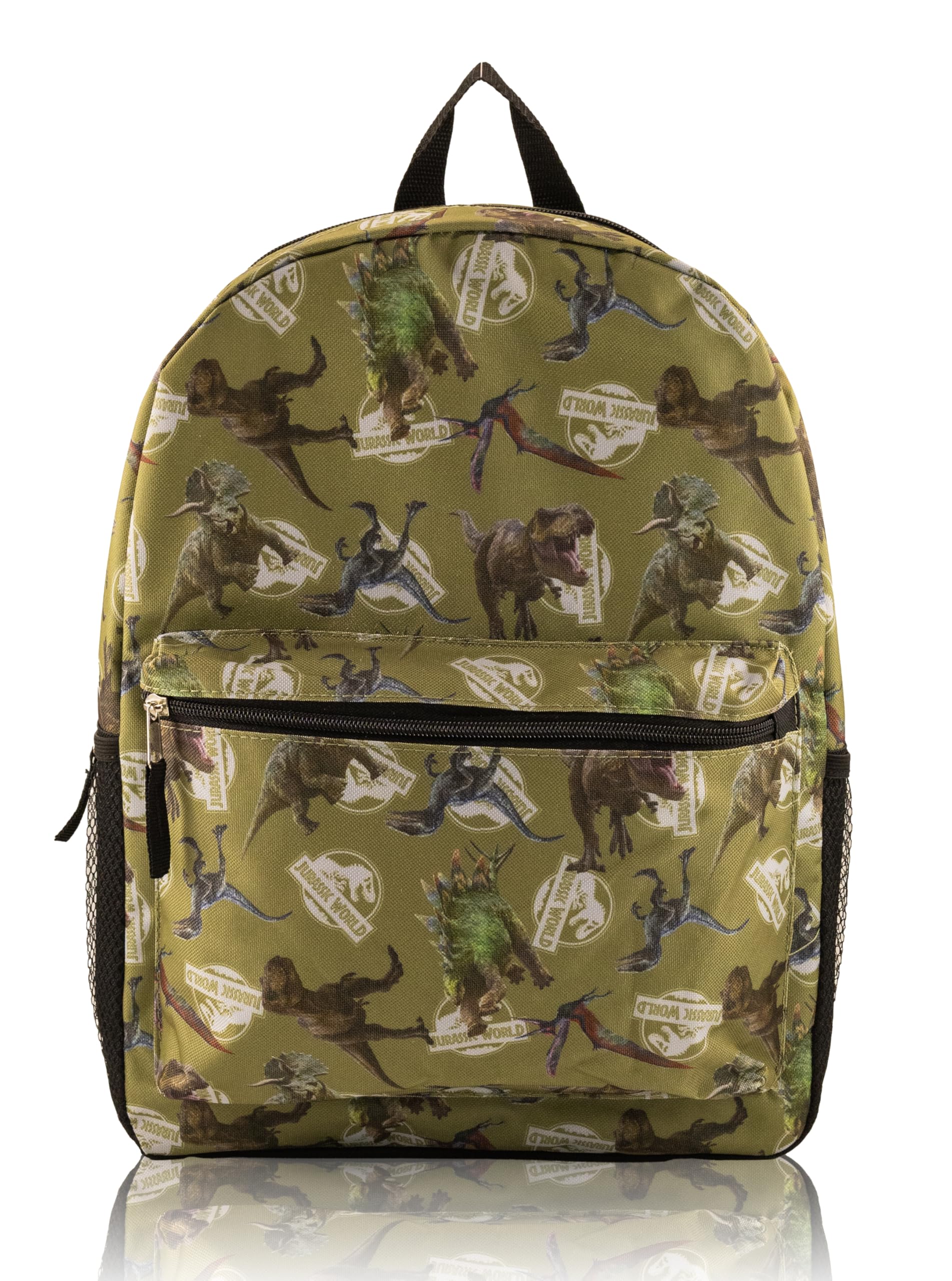 Fast Forward Jurassic World Backpack for Kids | Jurassic World Bookbag Featuring Dinosaur All-Over Print | Toddler Travel Bag, Lightweight Backpack for School | Ages 3+