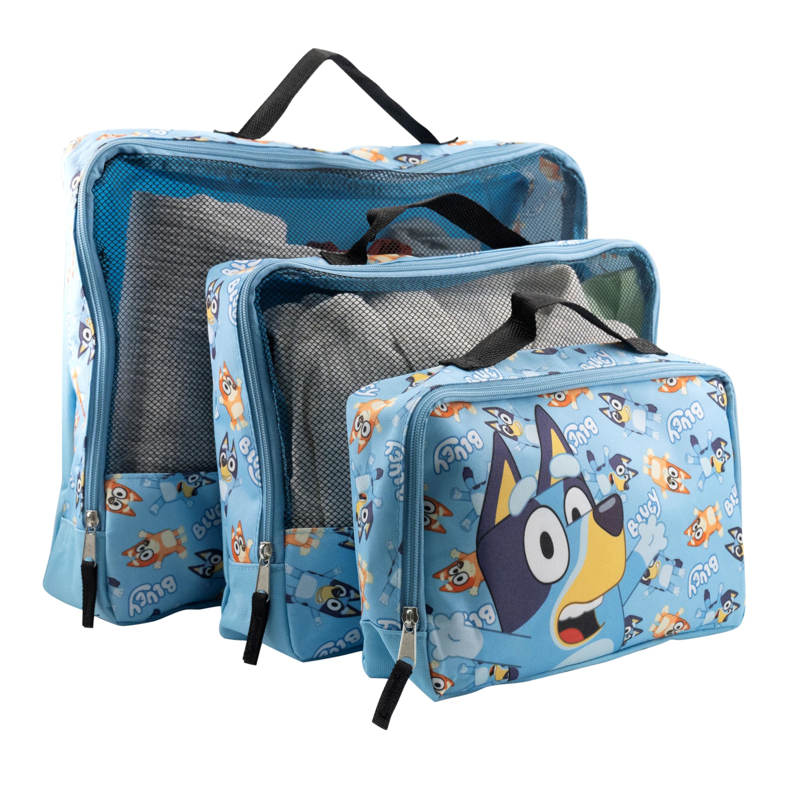 Bluey, Minnie Mouse or Spiderman Packing Cubes for Travel | Travel Accessories Travel Bags Luggage Organizer for Boys, Girls, Unisex