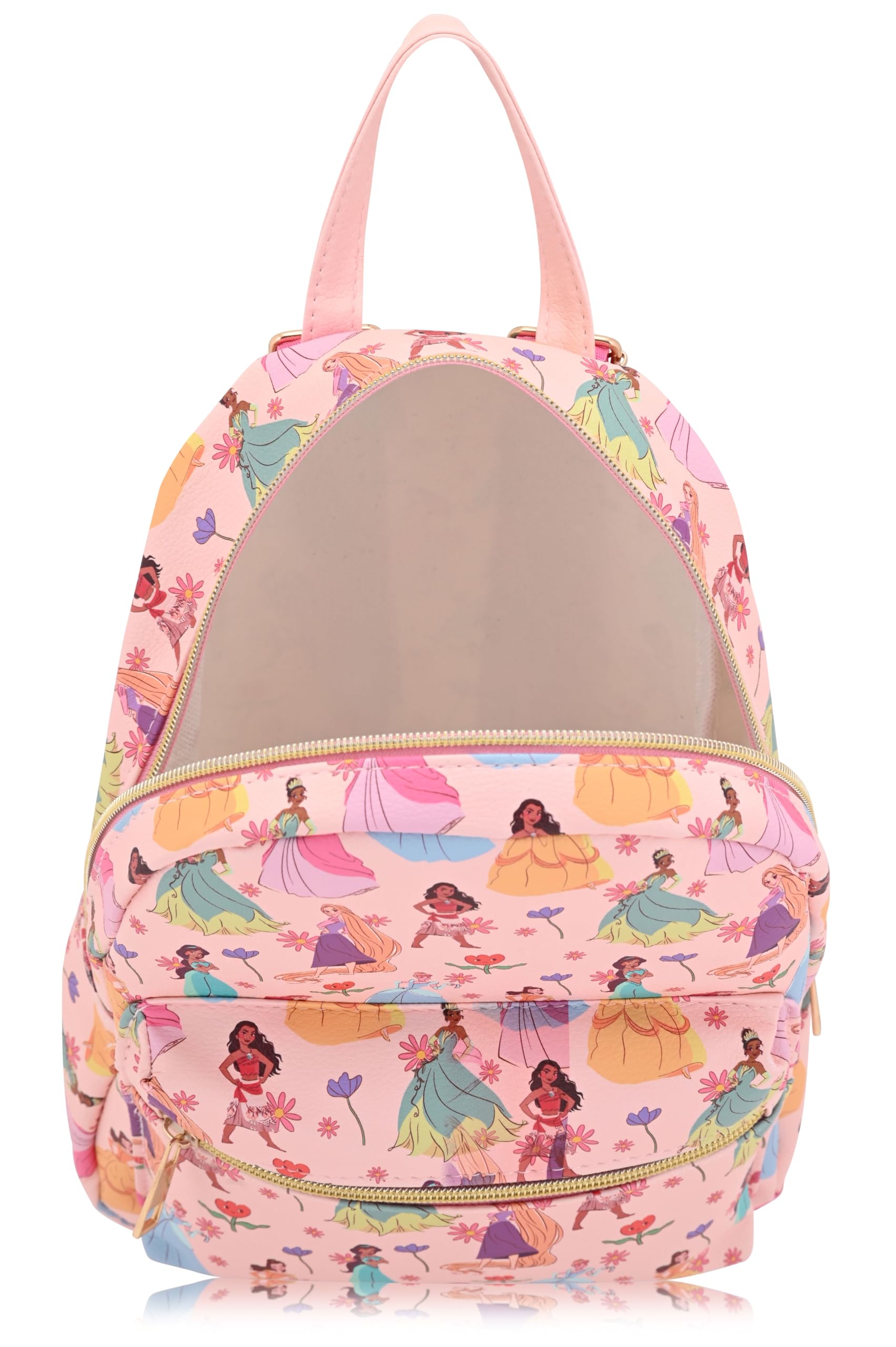 Disney Princess Backpack for Women, Men, Unisex | Cute PU Leather 10" Mini Backpack Purse | Princess Bag & Accessories